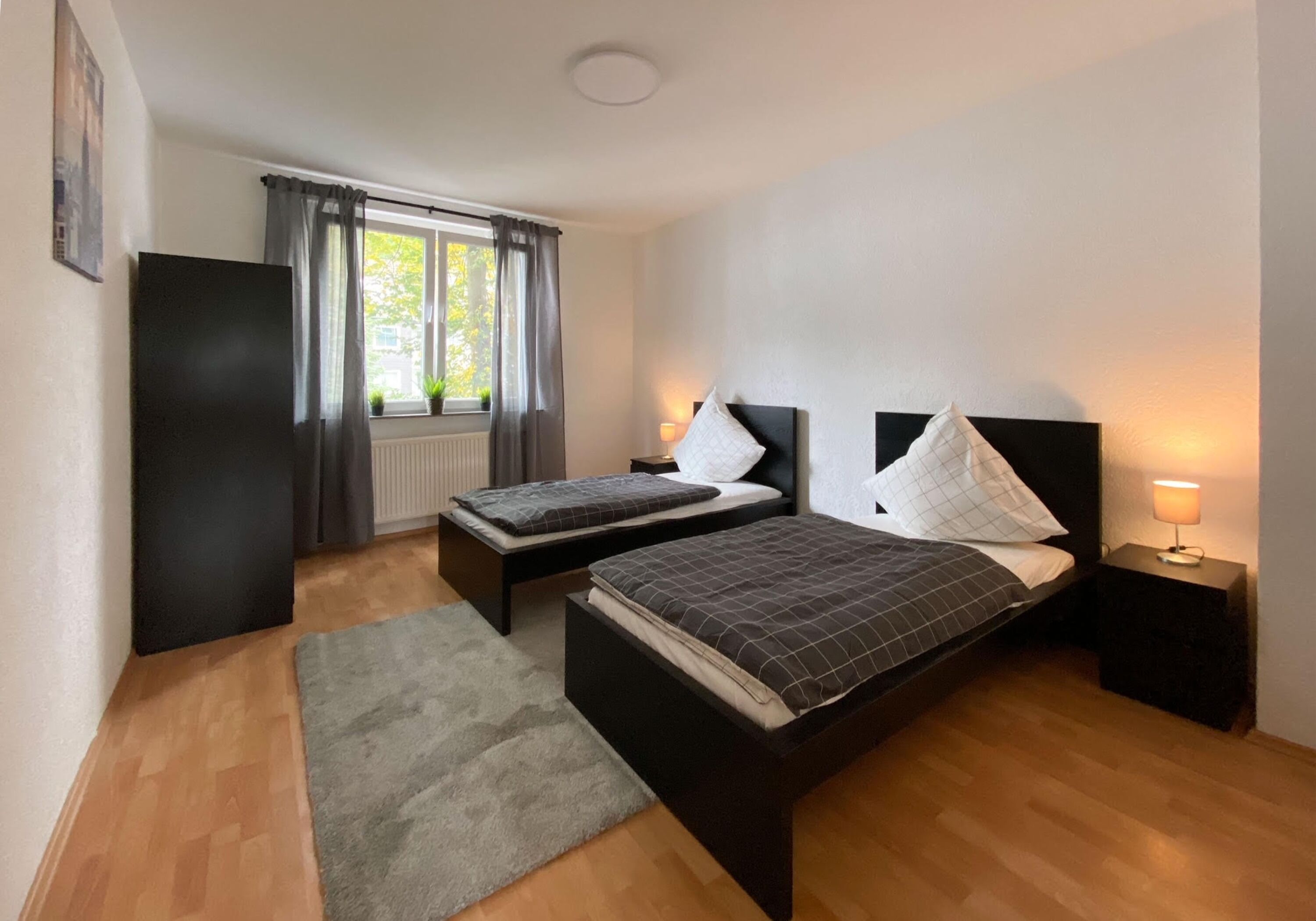 Monteur-Zimmer - Preis pro Nacht - Deutschland - Top-Apartments Flensburg, Einzelbetten, Küche, WIFI