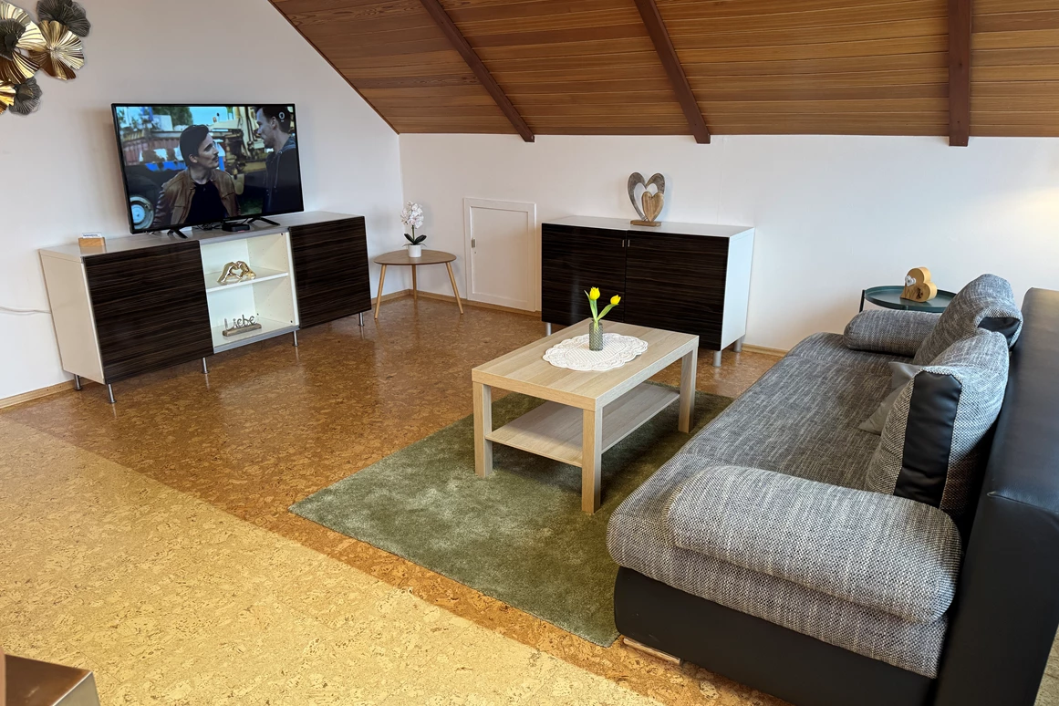 MonteurZimmer: Wohnzimmer  - Fewo Naturblick