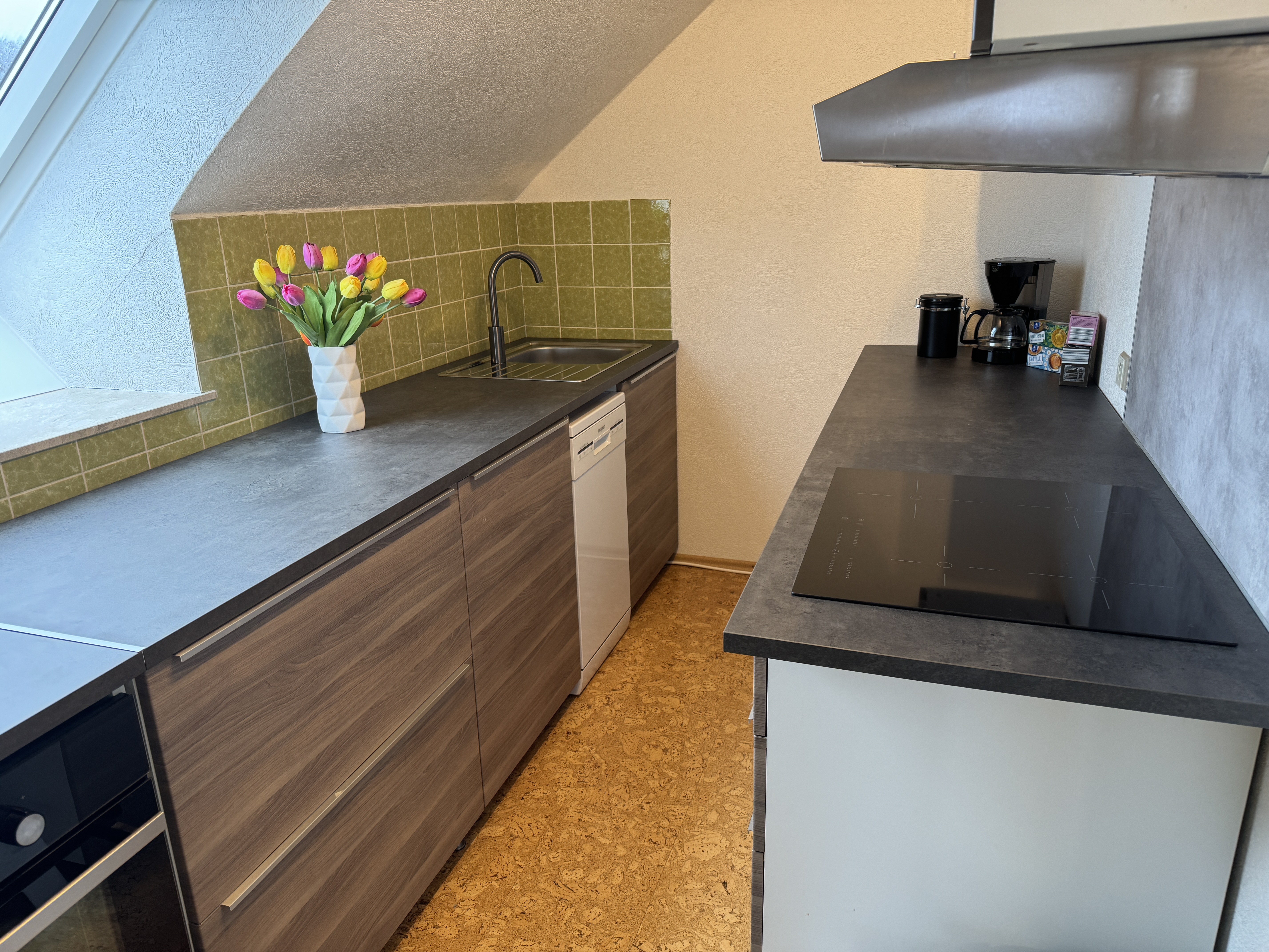 MonteurZimmer: Küche - Fewo Naturblick 