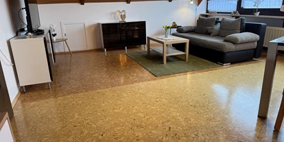 Monteur-Zimmer - Hirschaid - Wohnbereich mit Schlafsofa - Fewo Naturblick