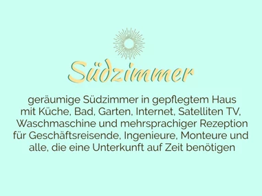 MonteurZimmer: "Südzimmer" - Monteurhaus Fiedler Neumann
