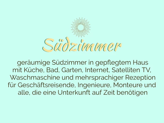 MonteurZimmer: "Südzimmer" - Monteurhaus Fiedler Neumann