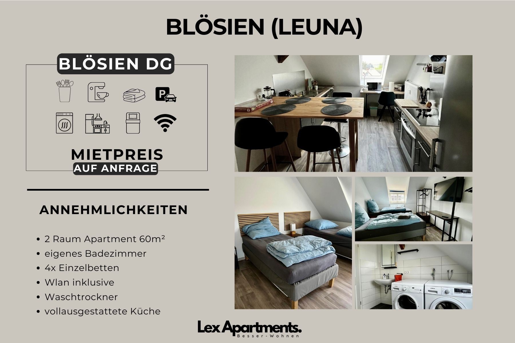 Monteur-Zimmer - 25 moderne Apartments in Leuna und Merseburg in 06217 Leuna