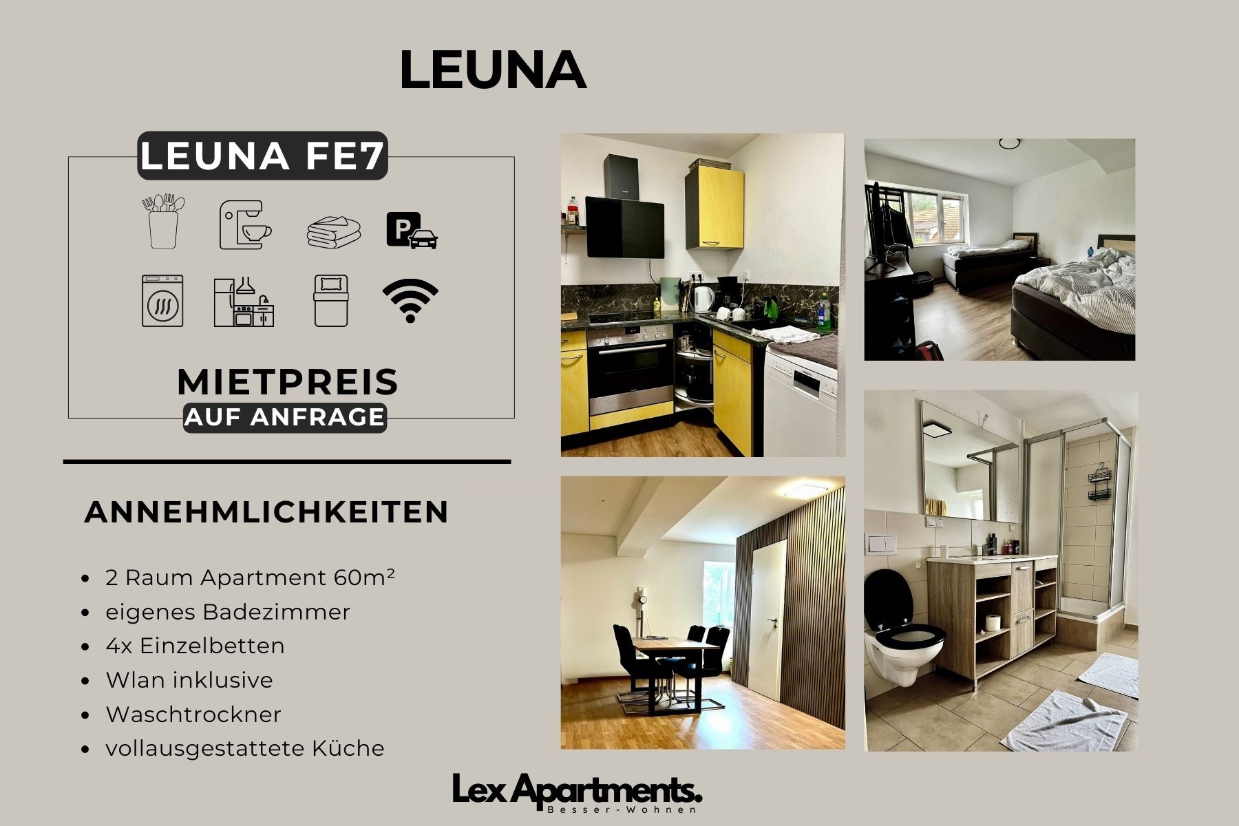 Monteur-Zimmer - 25 moderne Apartments in Leuna und Merseburg in 06217 Leuna