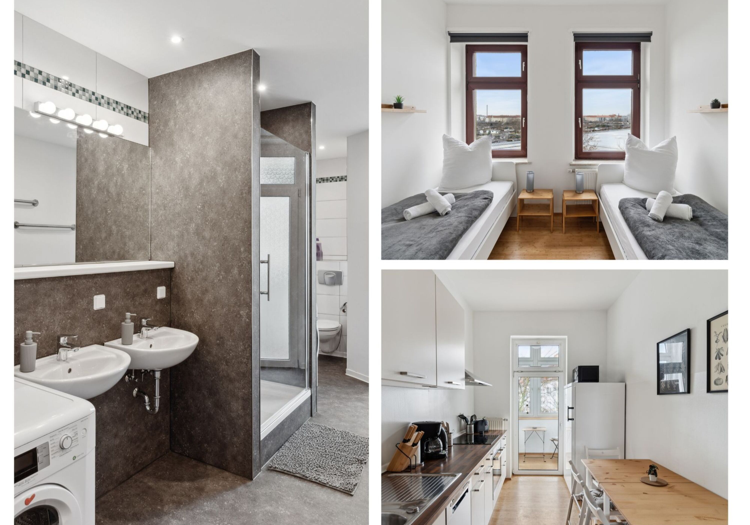 Monteur-Zimmer - Sachsen-Anhalt - 15 Schlafzimmer Apartmenthaus mit Loggia's uvm. Leipzig Ost