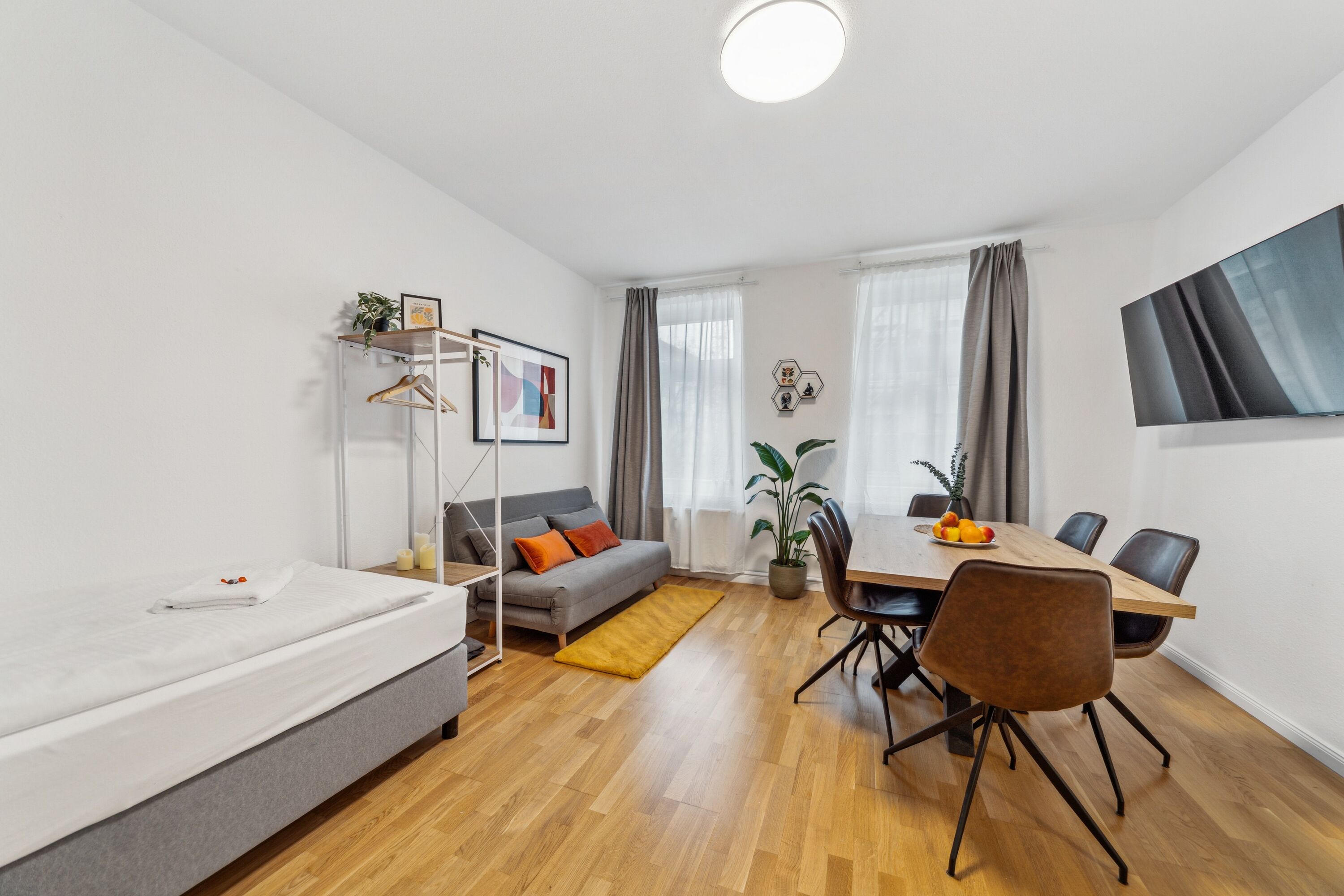Monteur-Zimmer - Komfortable 3-Zimmer-Wohnung Leipzig Zentrum-Südost