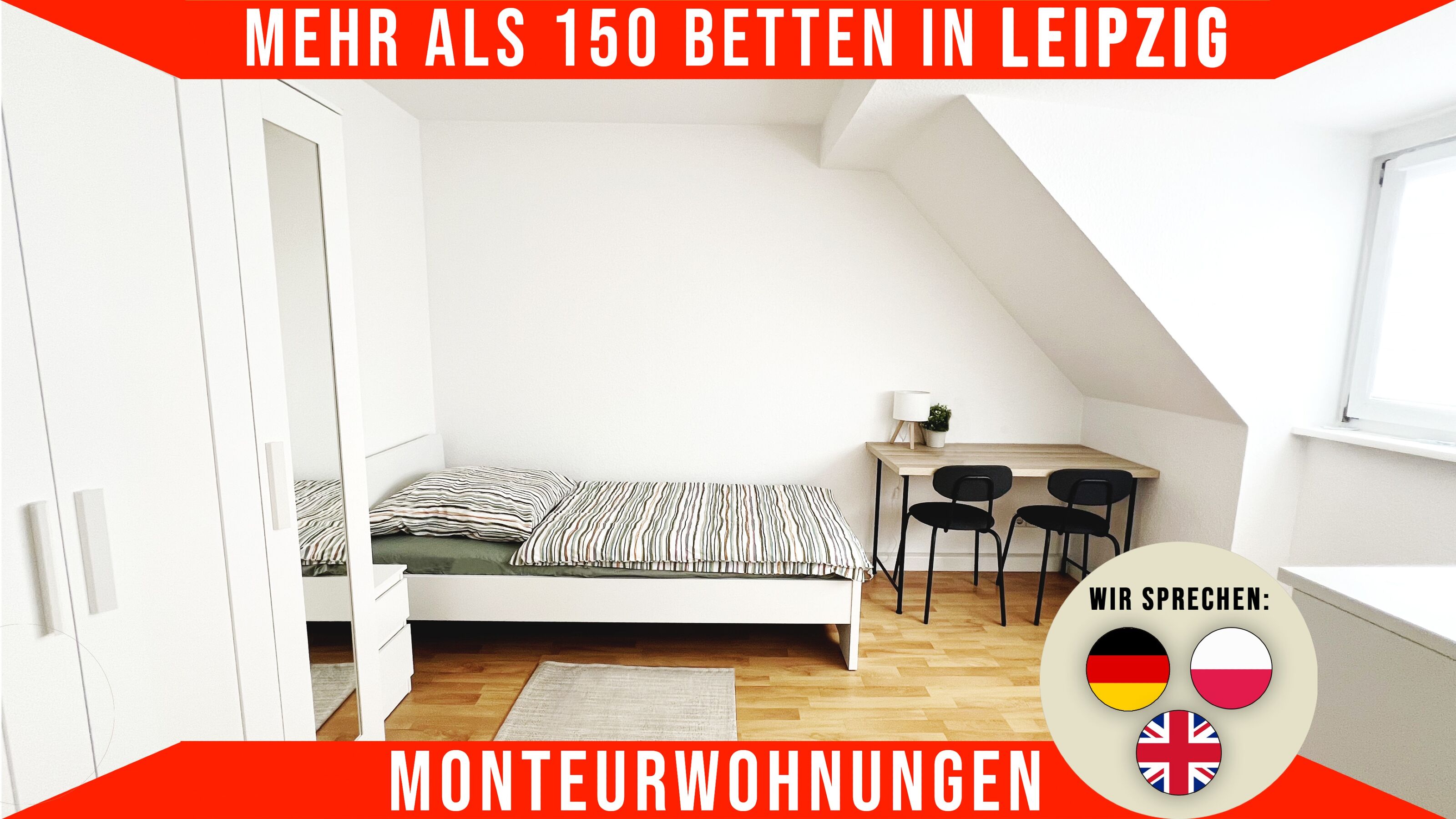 Monteur-Zimmer - **Über 150 Betten** Die besten Monteurwohnungen in Leipzig!