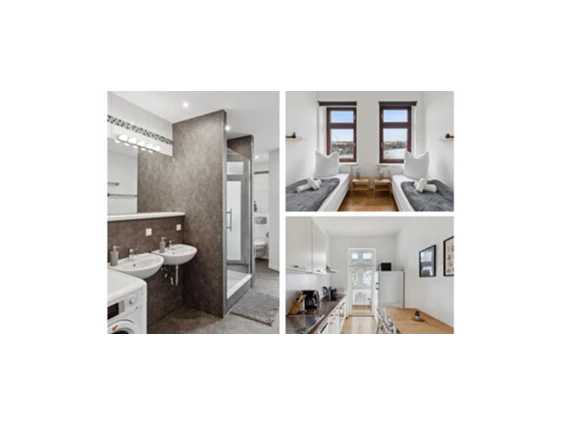 MonteurZimmer: 15 Schlafzimmer Apartmenthaus 3 Wohnungen & Loggia