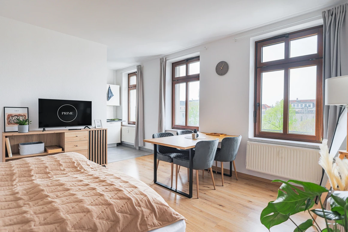 MonteurZimmer: Prime Leipzig | hochwertiges Apartment voll-ausgestattet