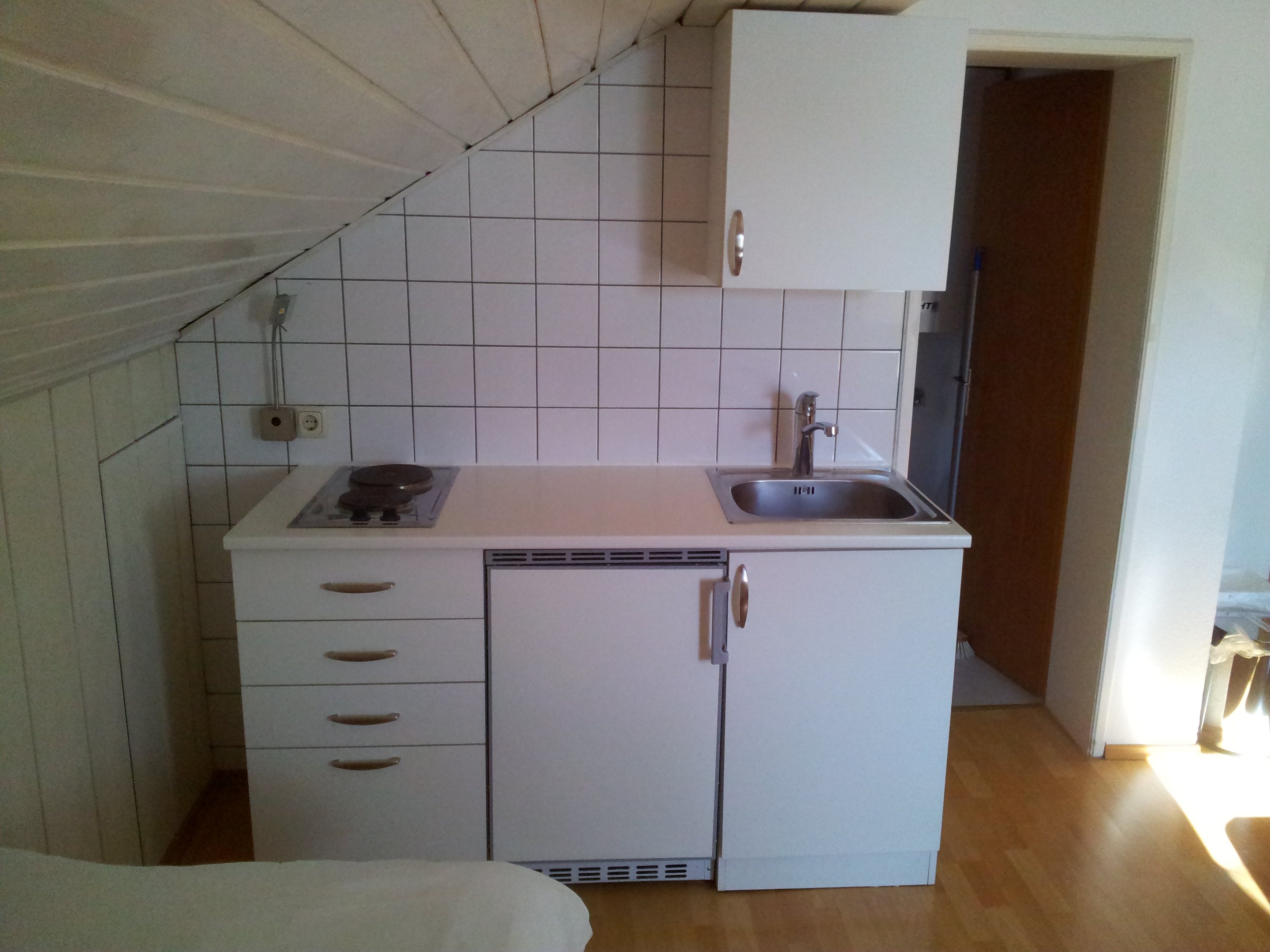 MonteurZimmer: Wohnschlafraum mit kleiner Küche  - Haus Neumayer Ferienwohnungen