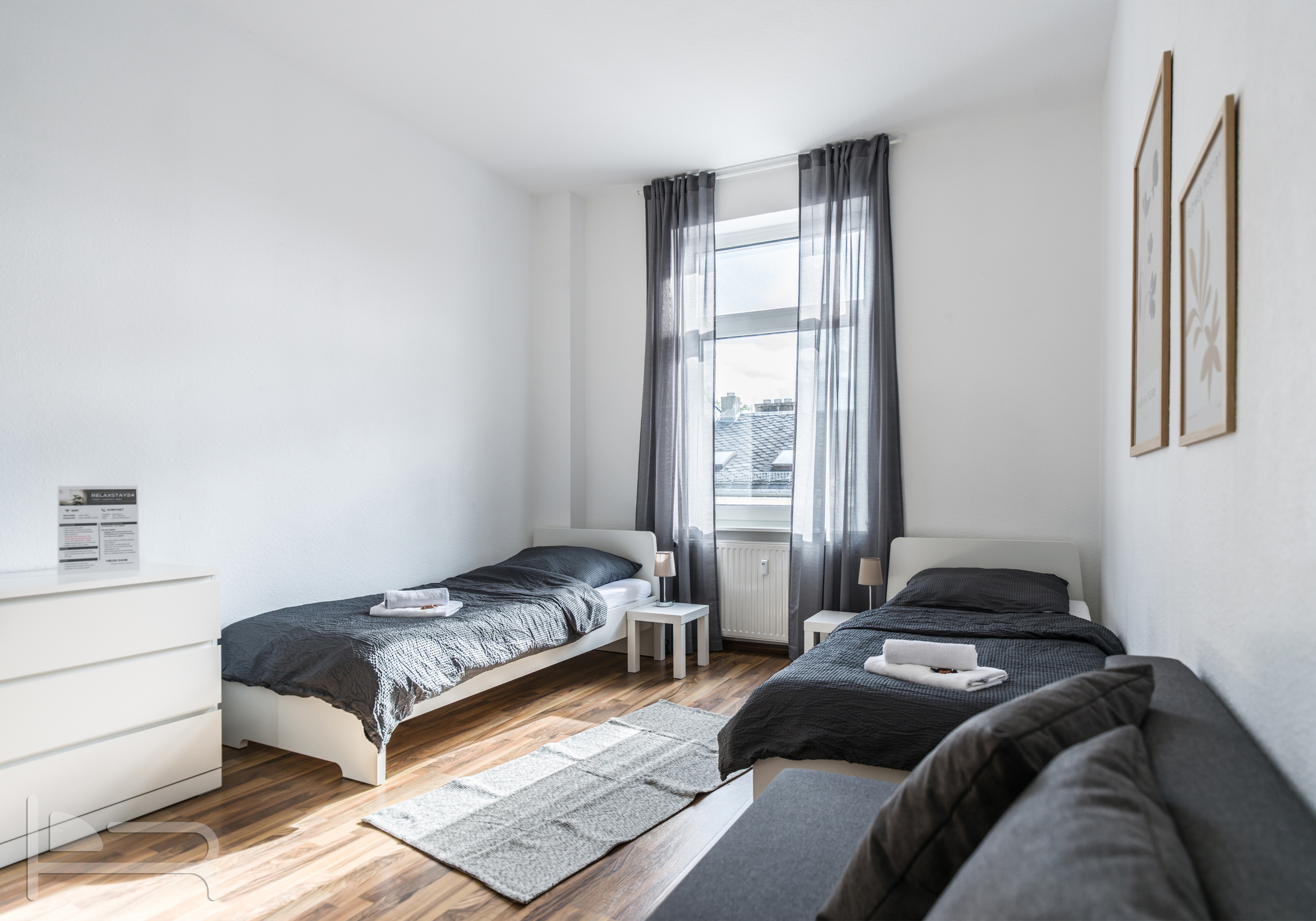 MonteurZimmer: Doppelzimmer mit Einzelbetten - Wohnungen in Frankfurt, Hanau und Umgebung