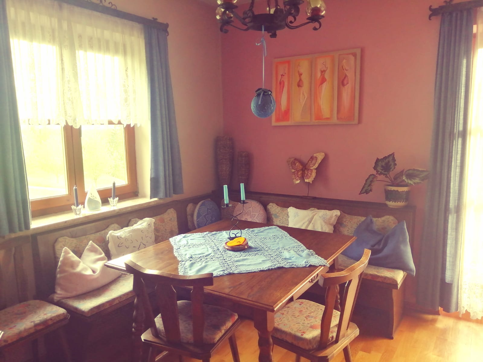 Monteur-Zimmer - Unterkunftsart: Gästehaus - Abtenau - Wohnzimmer  - O'mas Hagenblick 