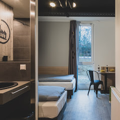 Monteur-Zimmer - Ansicht 2-Bett-Apartment - Hotel Das Schlafwerk Stuttgart-Nord/volldigital/ keine Rezeption