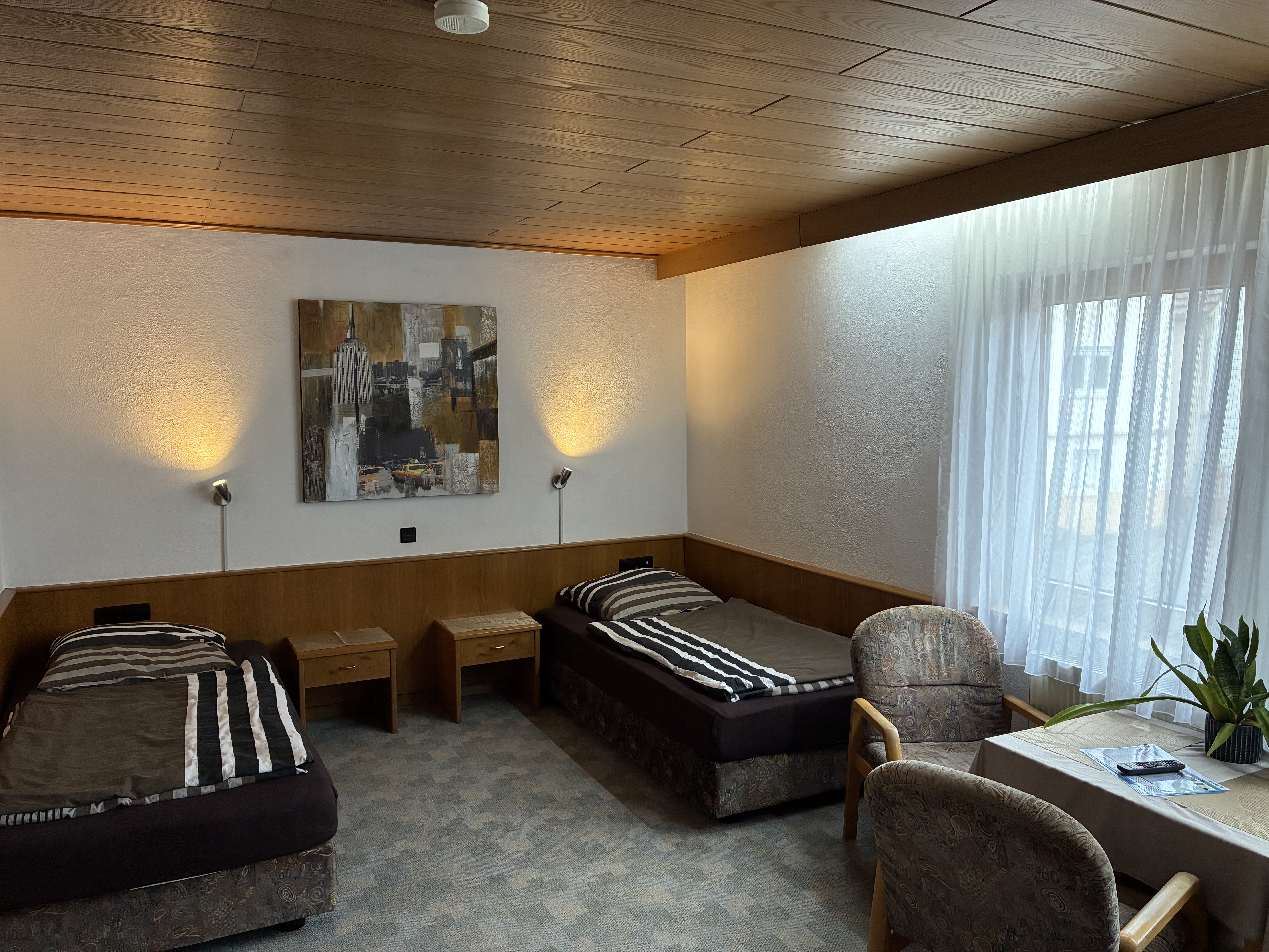 Monteur-Zimmer - Pforzheim - Schlafbereich - Gästehaus Novotny