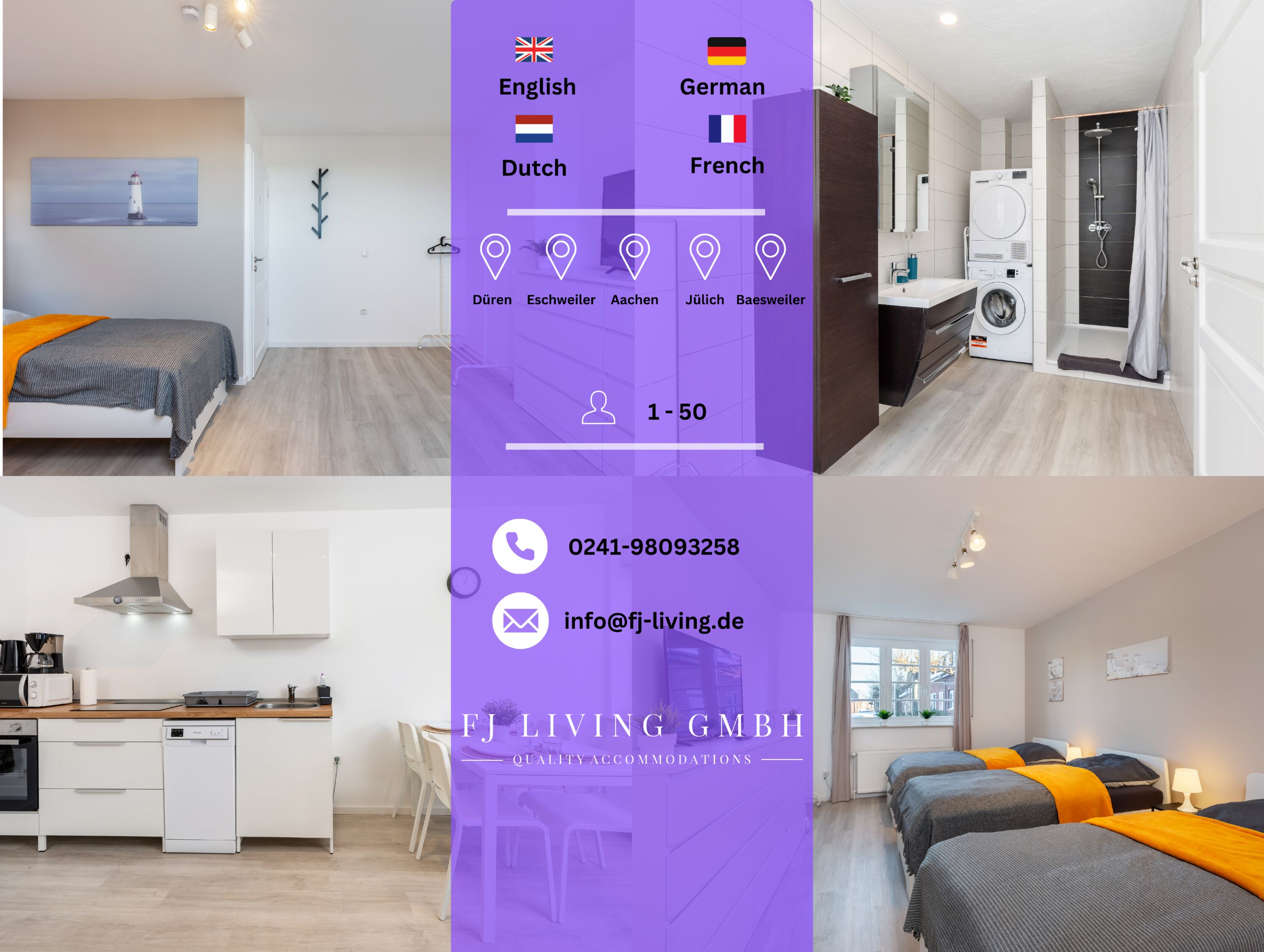 Monteur-Zimmer - Euskirchen - FP24 Düren: Ganzes Haus mit 7 Betten