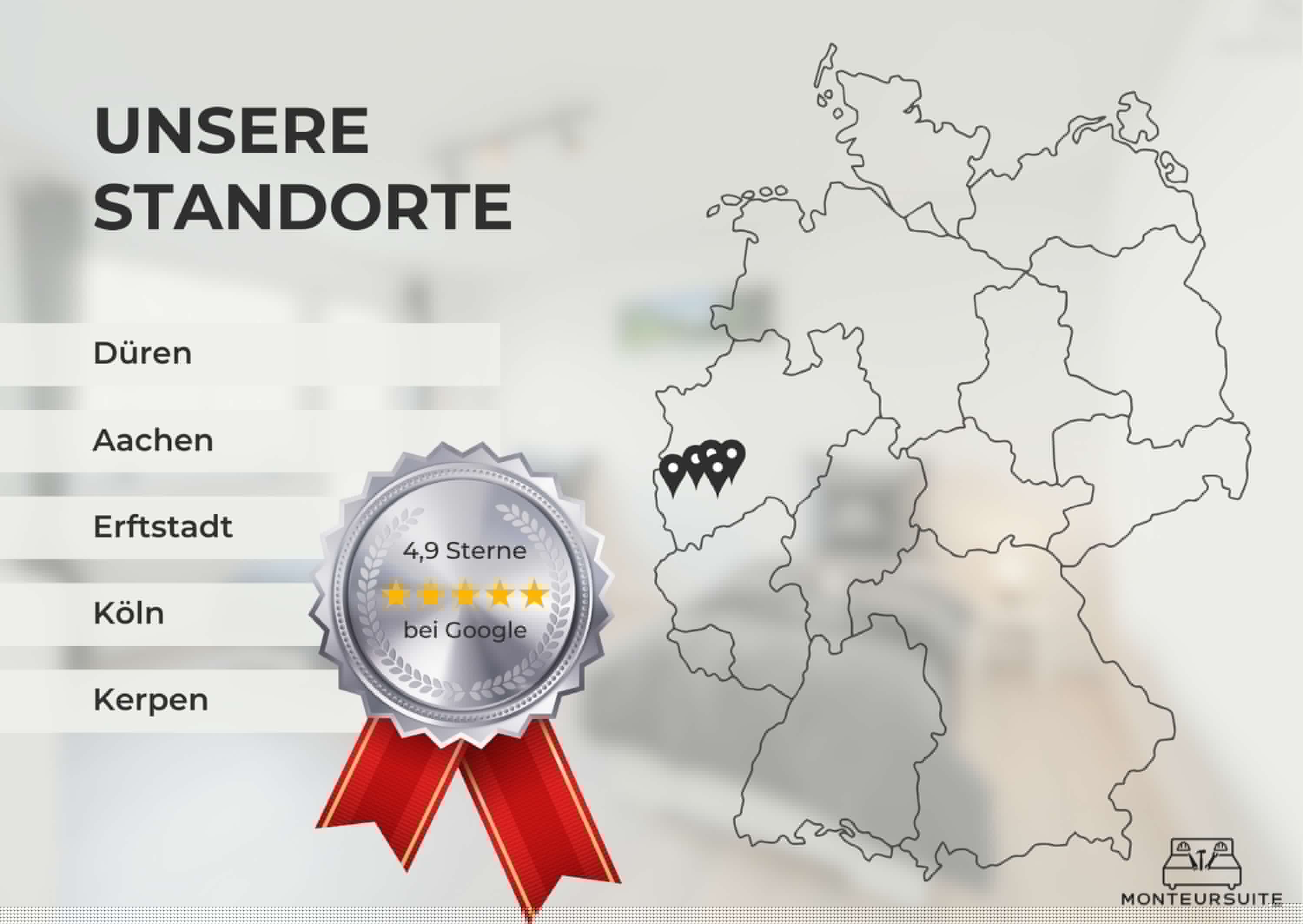 Monteur-Zimmer - Euskirchen - Monteursuite Düren - Aachen - Erftstadt - Kerpen