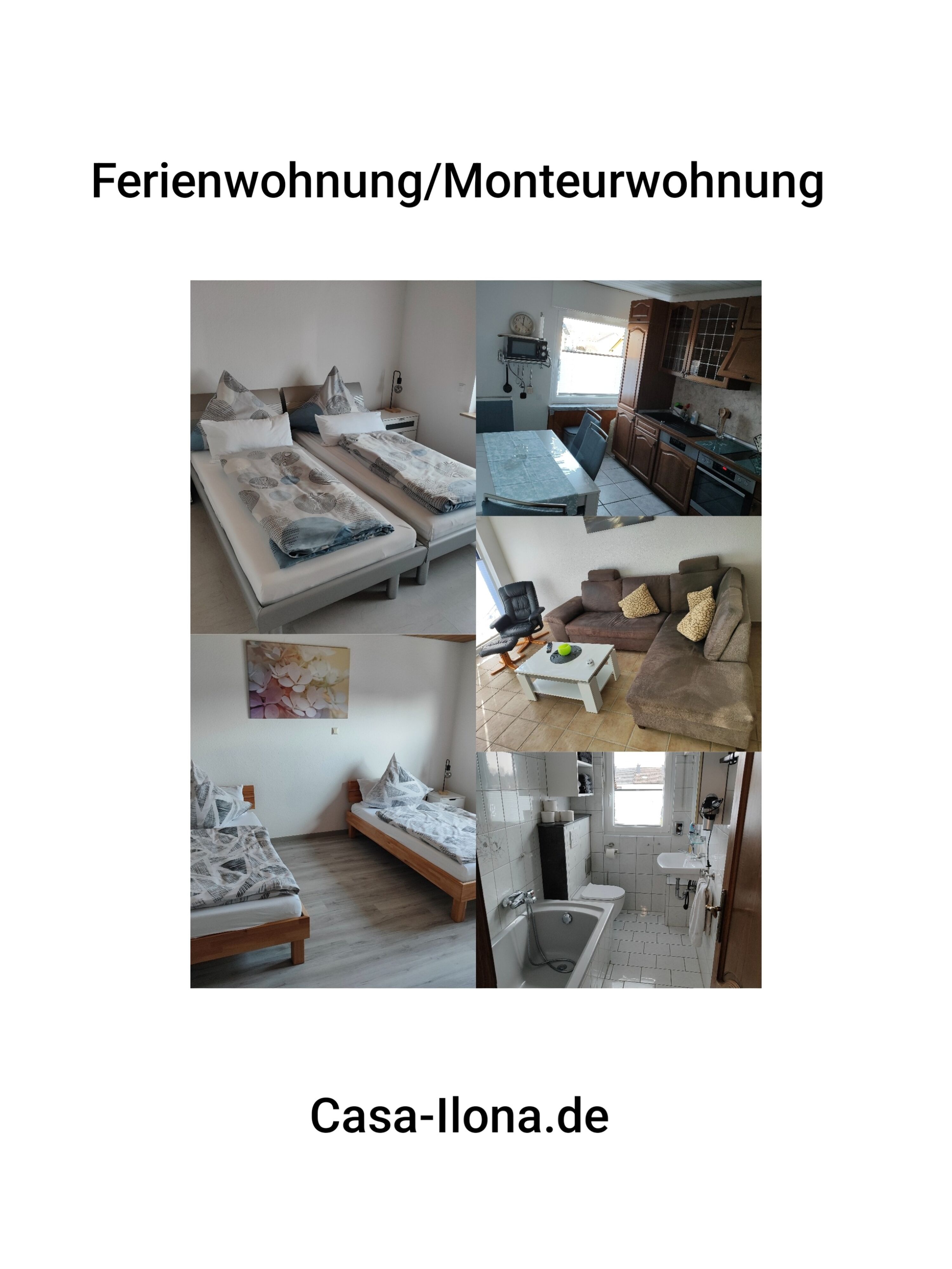 Monteur-Zimmer - WIFI / Internet - Köln, Bonn, Eifel ... - Fotos der Wohnung  - Wohnung Casa-Ilona