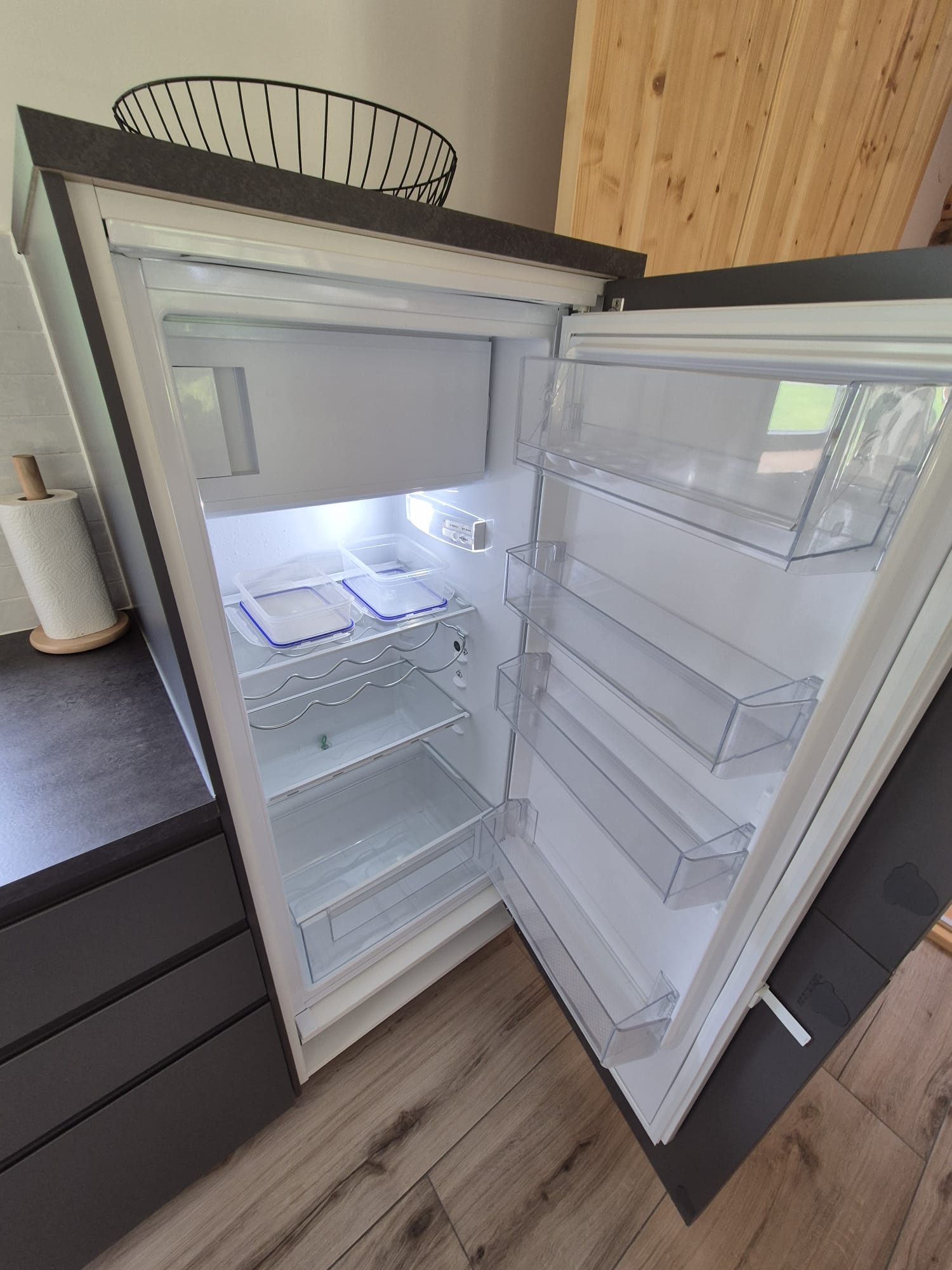 MonteurZimmer: Kühlschrank - Trahütti Premium Lodges 