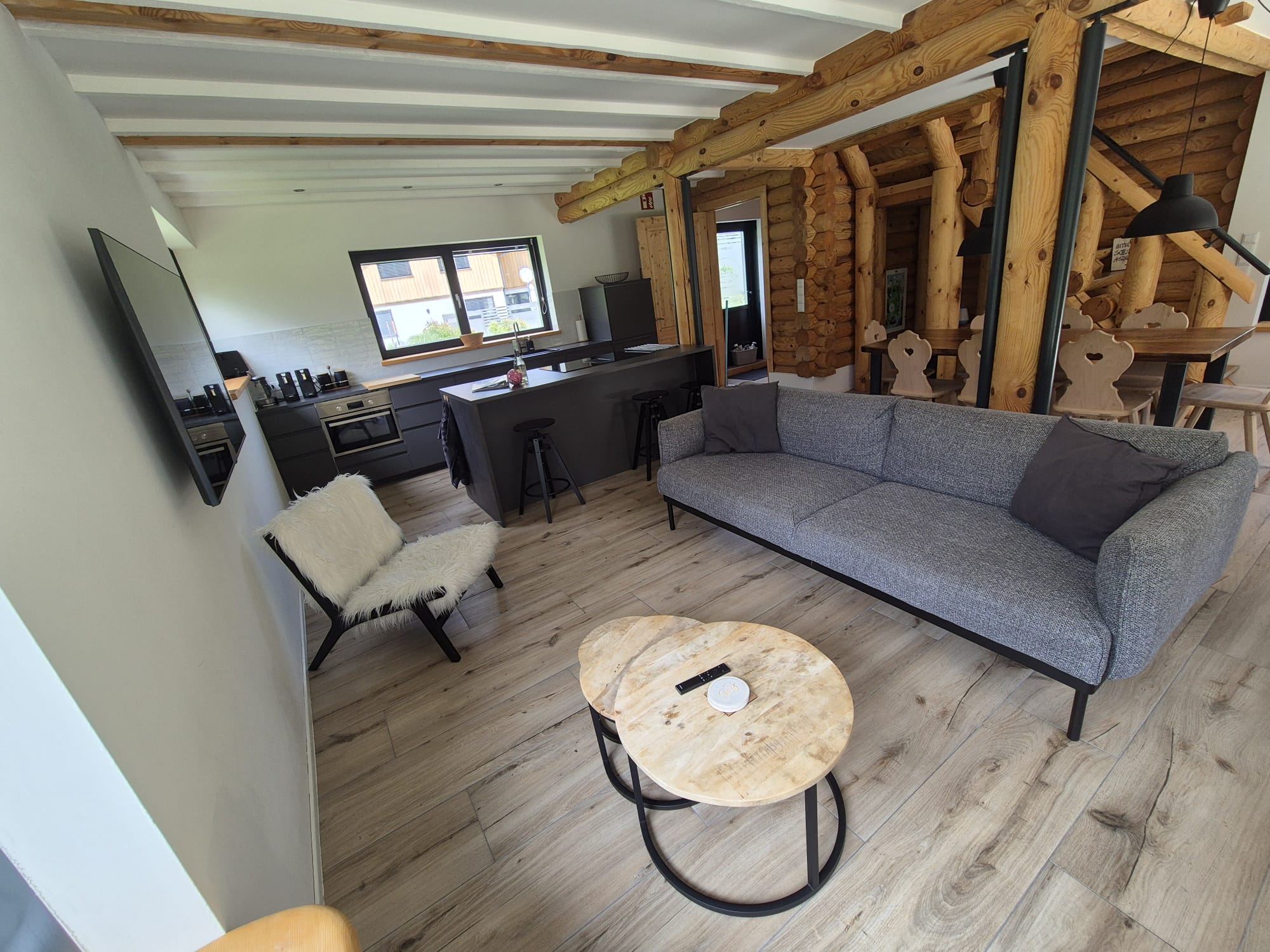 MonteurZimmer: Wohnzimmer - Trahütti Premium Lodges 