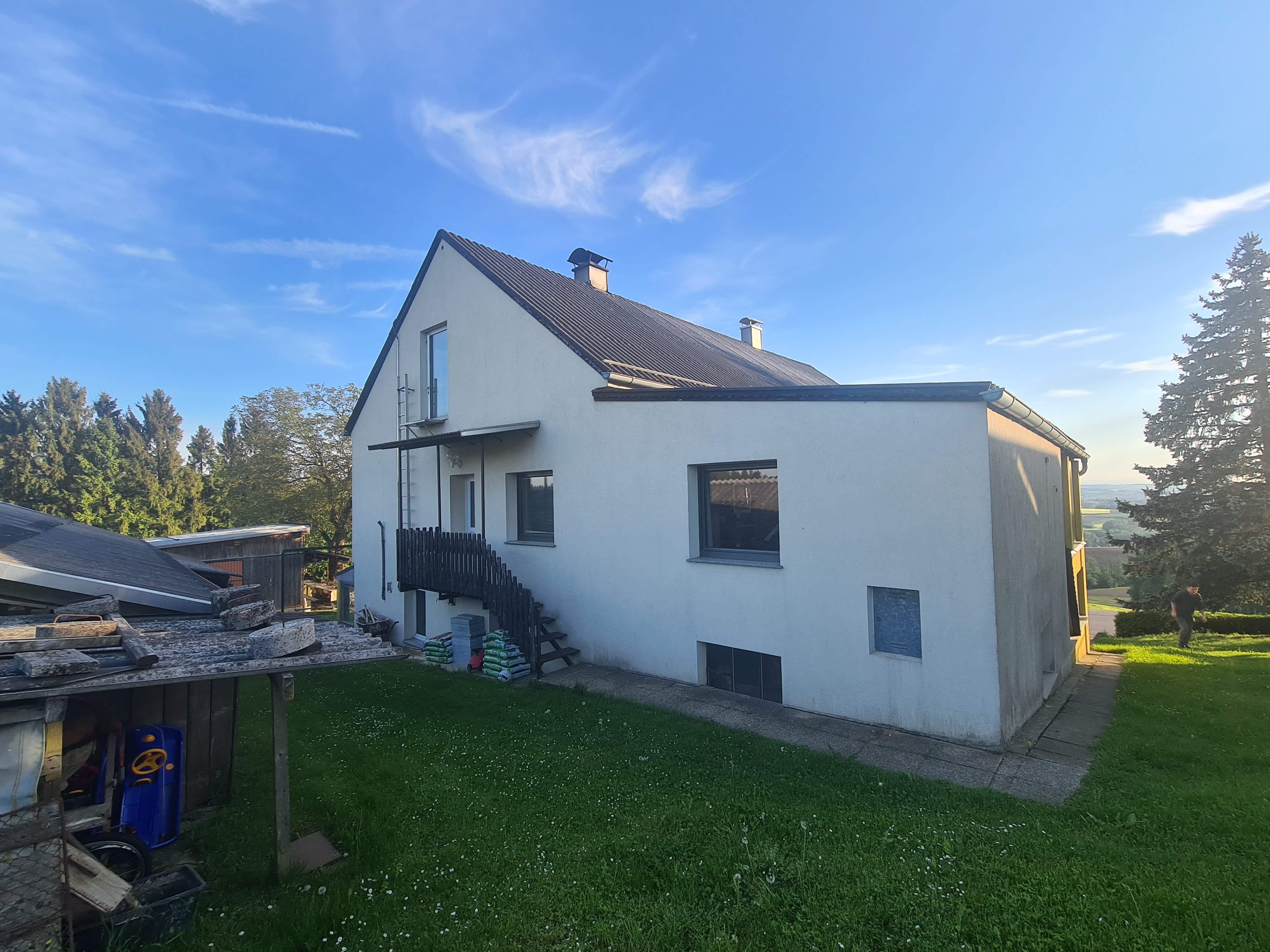 Monteur-Zimmer - Preis pro Nacht - Niederösterreich - Eingang zum Apartment an der Rückseite des Hauses  - Apartment Paulberg 