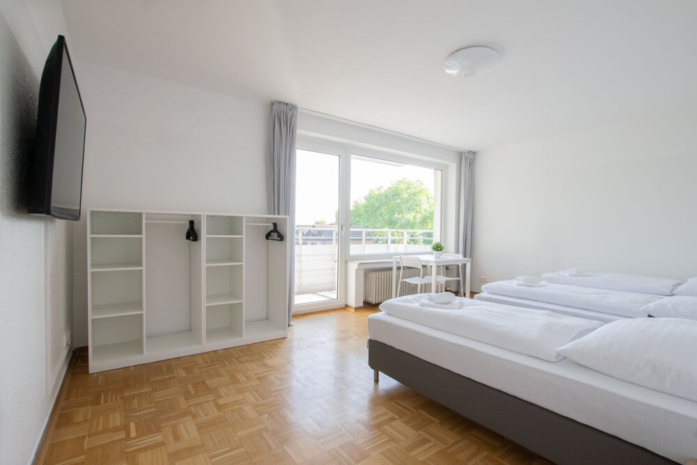 Monteur-Zimmer - Korschenbroich - Tolstov Apartments - vollausgestattete Küche, free WLAN Waschmaschine in 40667 Meerbusch