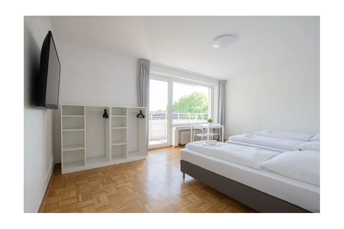 MonteurZimmer: Tolstov Apartments - vollausgestattete Küche, free WLAN Waschmaschine in 40667 Meerbusch