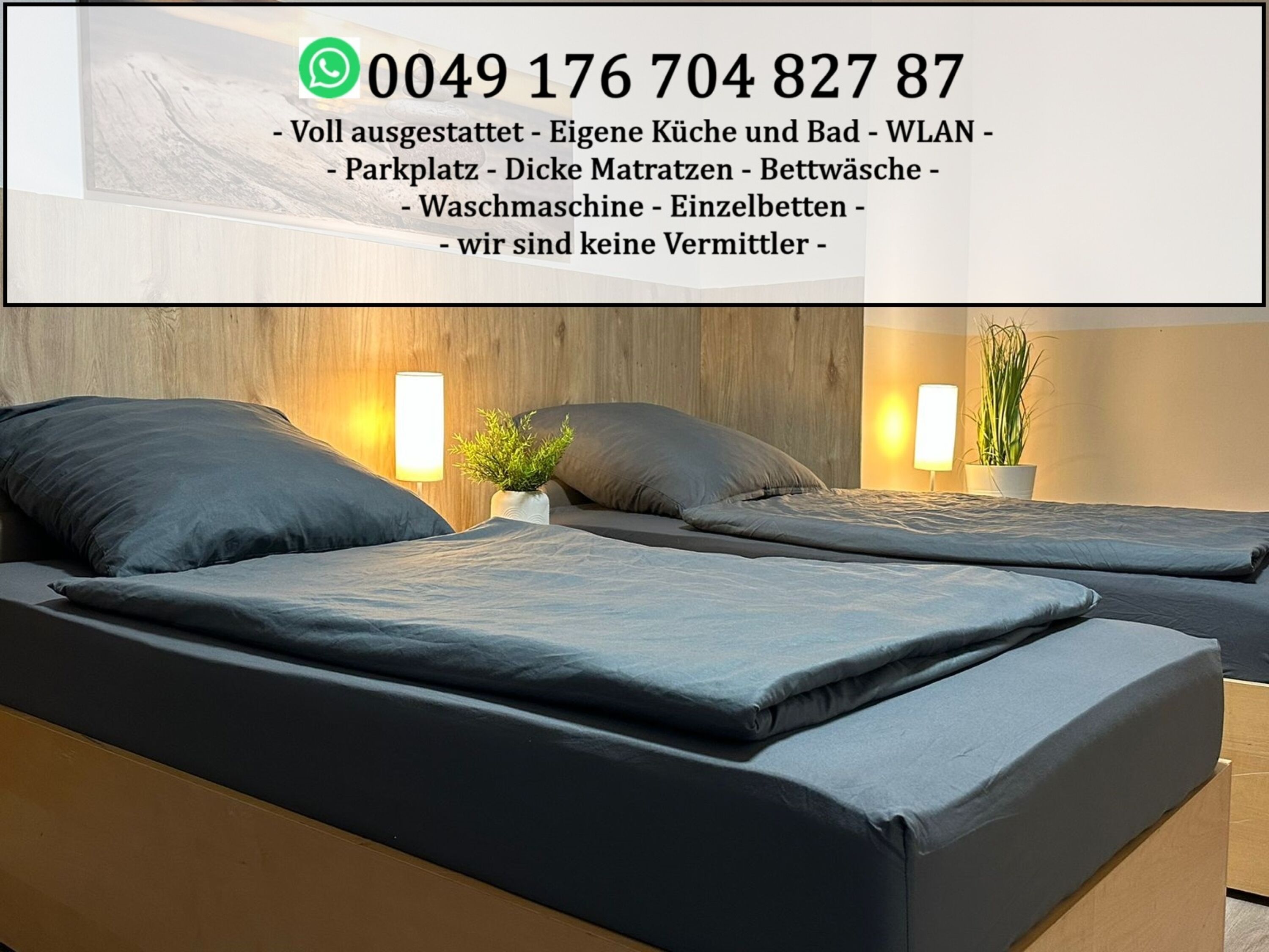 Monteur-Zimmer - Wesseling - Wohnung in Köln Godorf voll eingerichtet