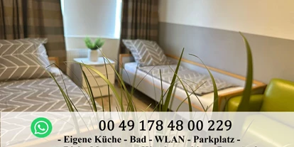Monteur-Zimmer - Dormagen - Wohnungen mit Küche, Bad, Parkplatz, WiFi
