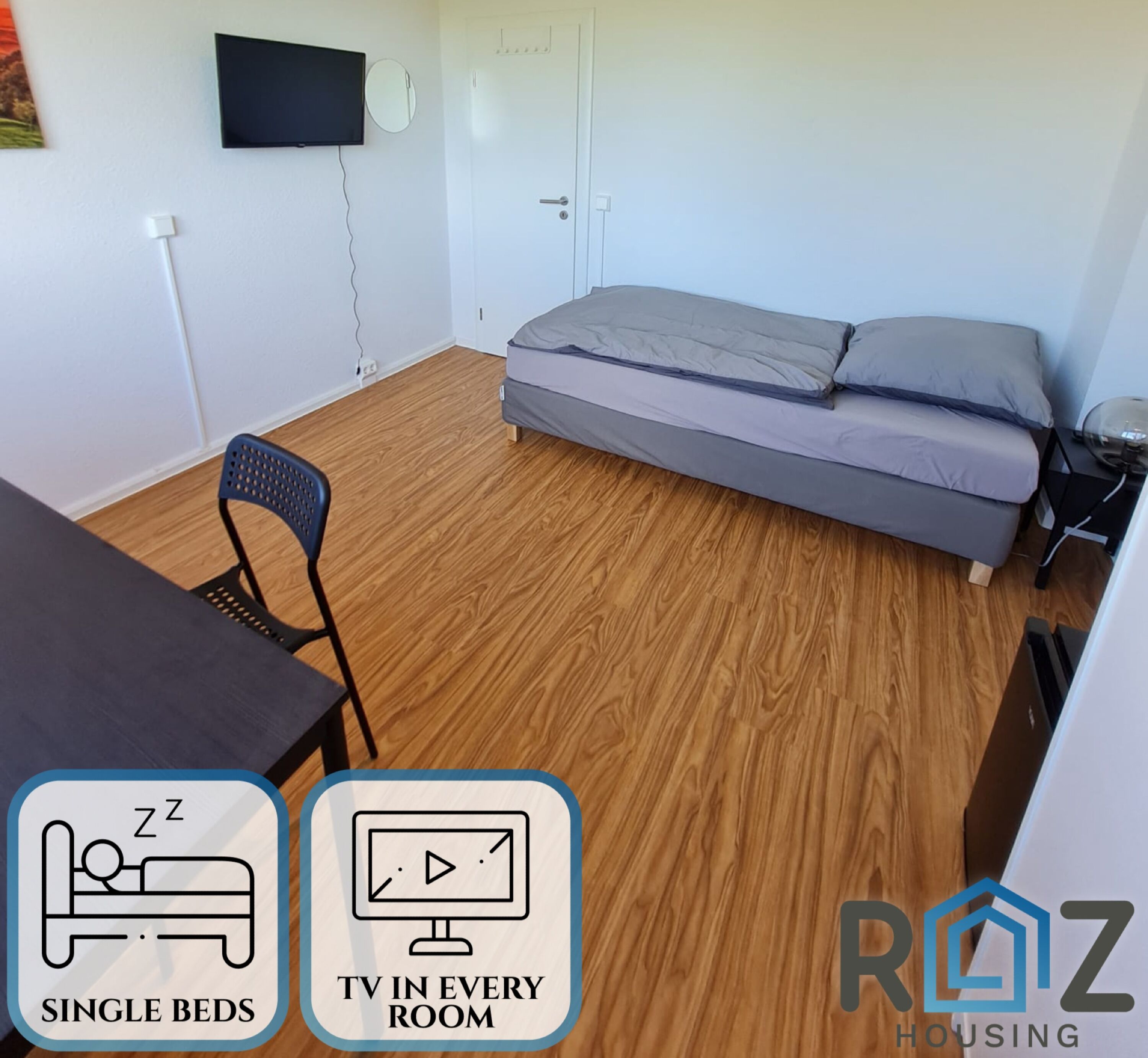 Monteur-Zimmer - Colditz - RZ Housing - Premium Apartment mit 4 Einzelzimmern