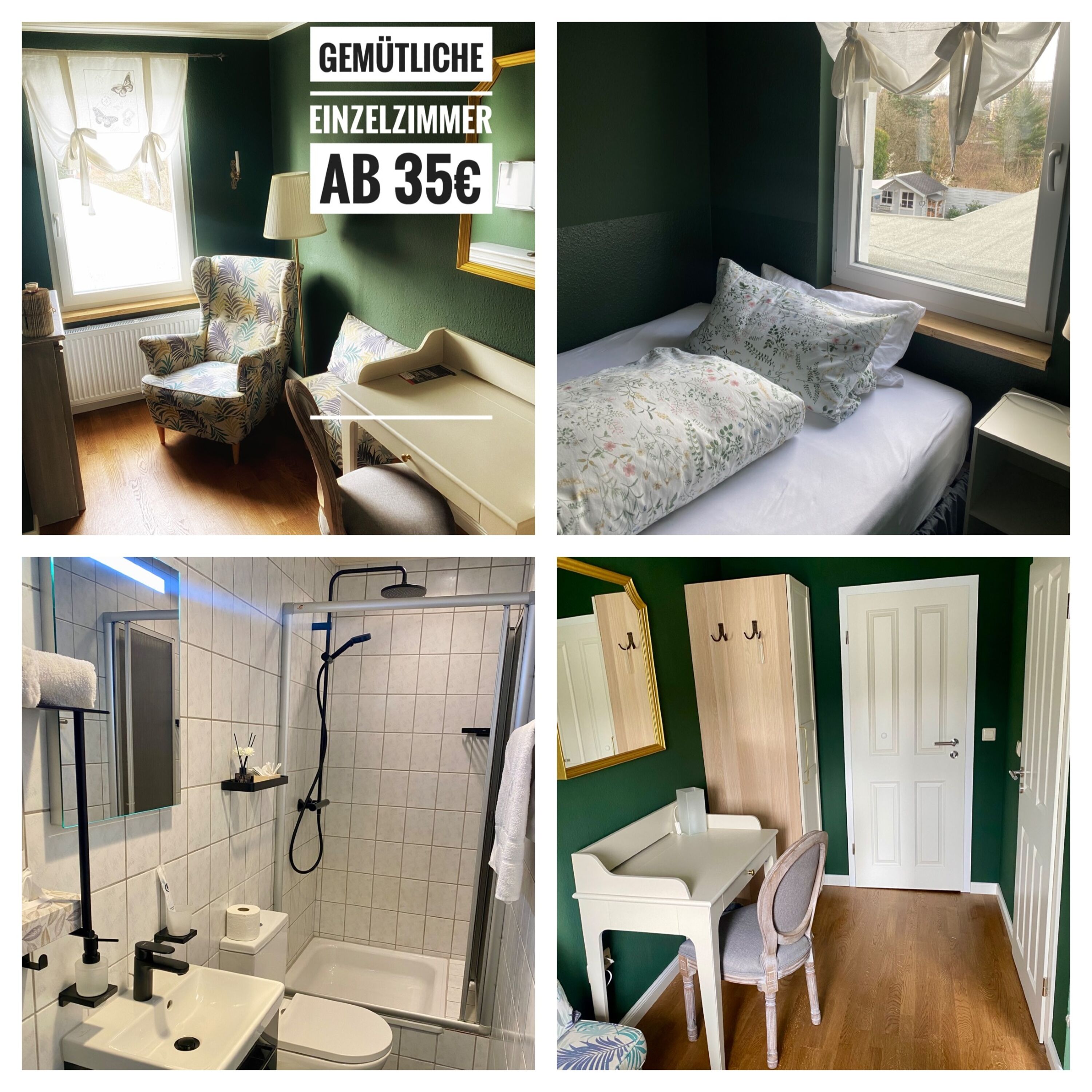 Monteur-Zimmer - Colditz - Pension Gablenz - Gästezimmer/Apartments/Ferienwohnung