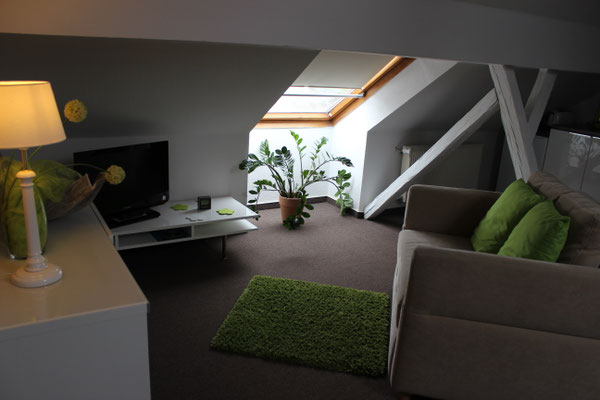 MonteurZimmer: Sky-Studio im Dachgeschoss des Hotels. - Aparthotel 1A