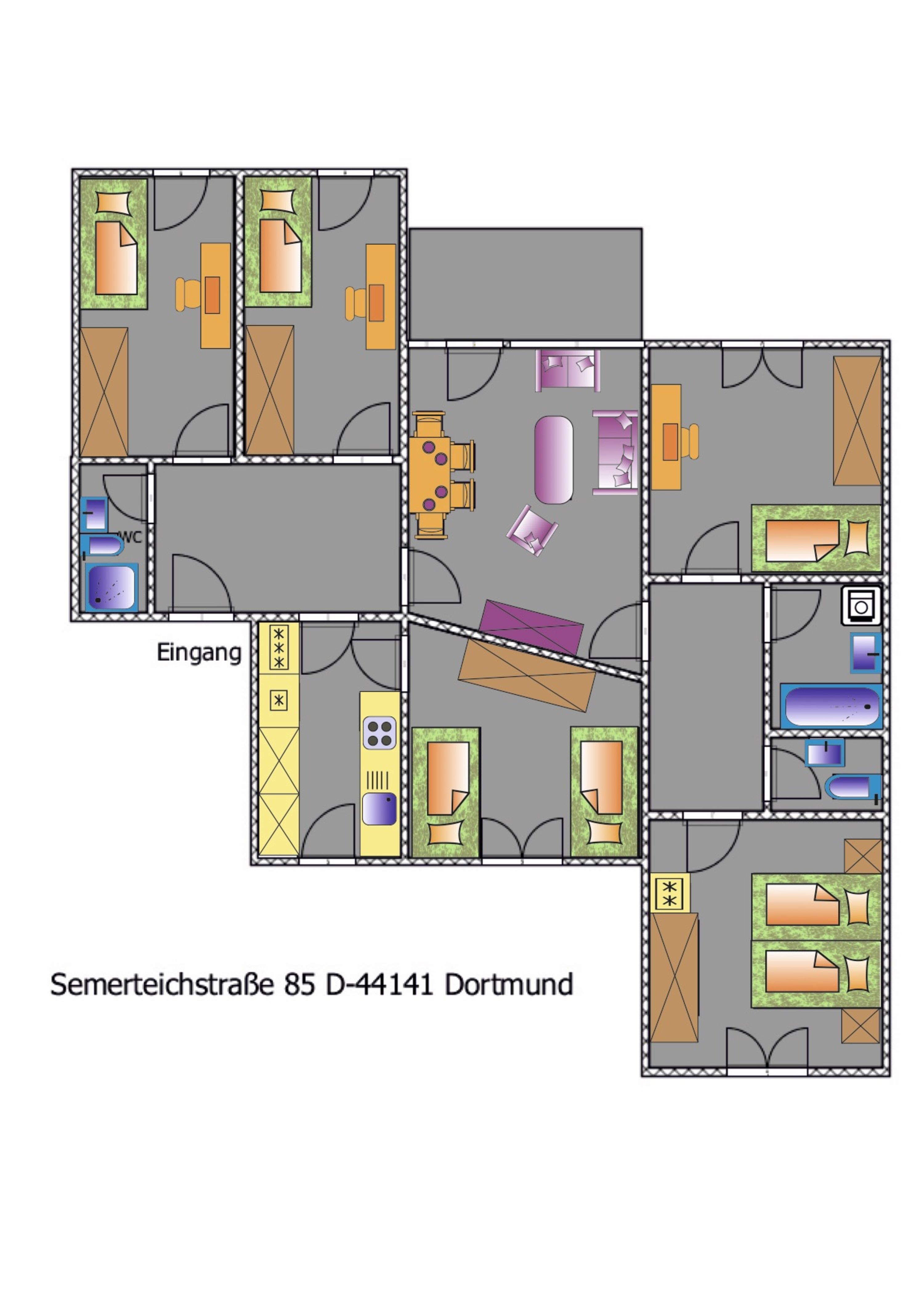 Monteur-Zimmer - Preis pro Nacht - Deutschland - Möblierte Zimmer in Dortmund