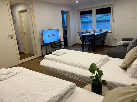 Monteur-Zimmer - Preis pro Nacht - Deutschland - FÜR 3, Boxspringbetten, Küche, Internet, Parkplatz