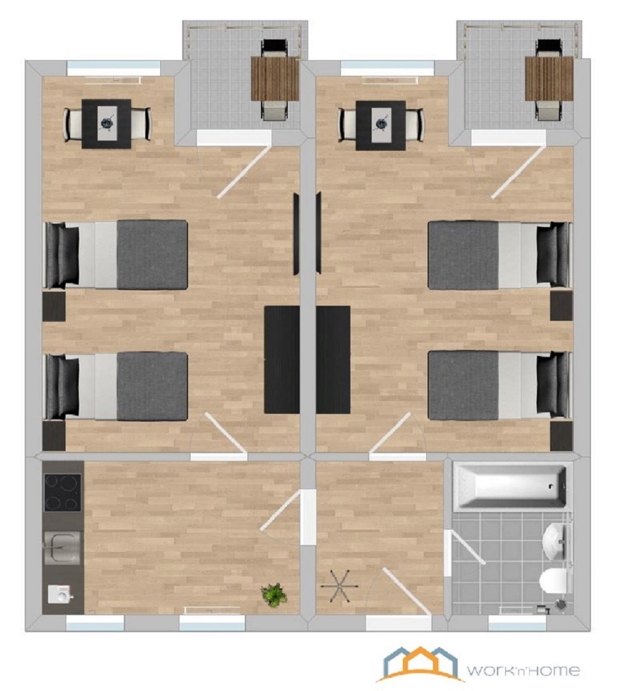 Monteur-Zimmer - Regensburg - workandhome Regensburg (Monteurwohnungen & Wohnungen auf Zeit!)