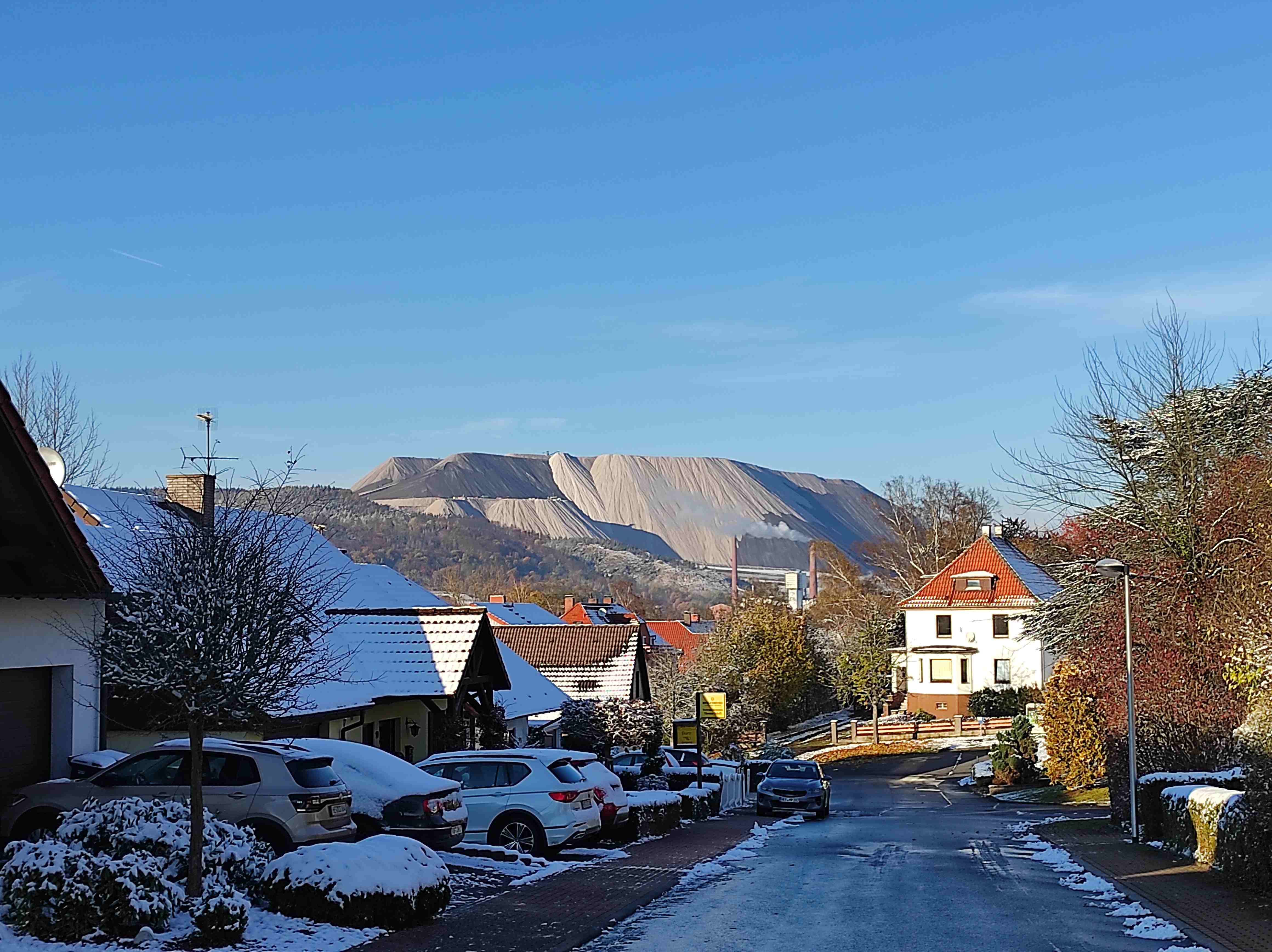 MonteurZimmer: Blick auf den MonteKali - Monteurwohnung MonteKali