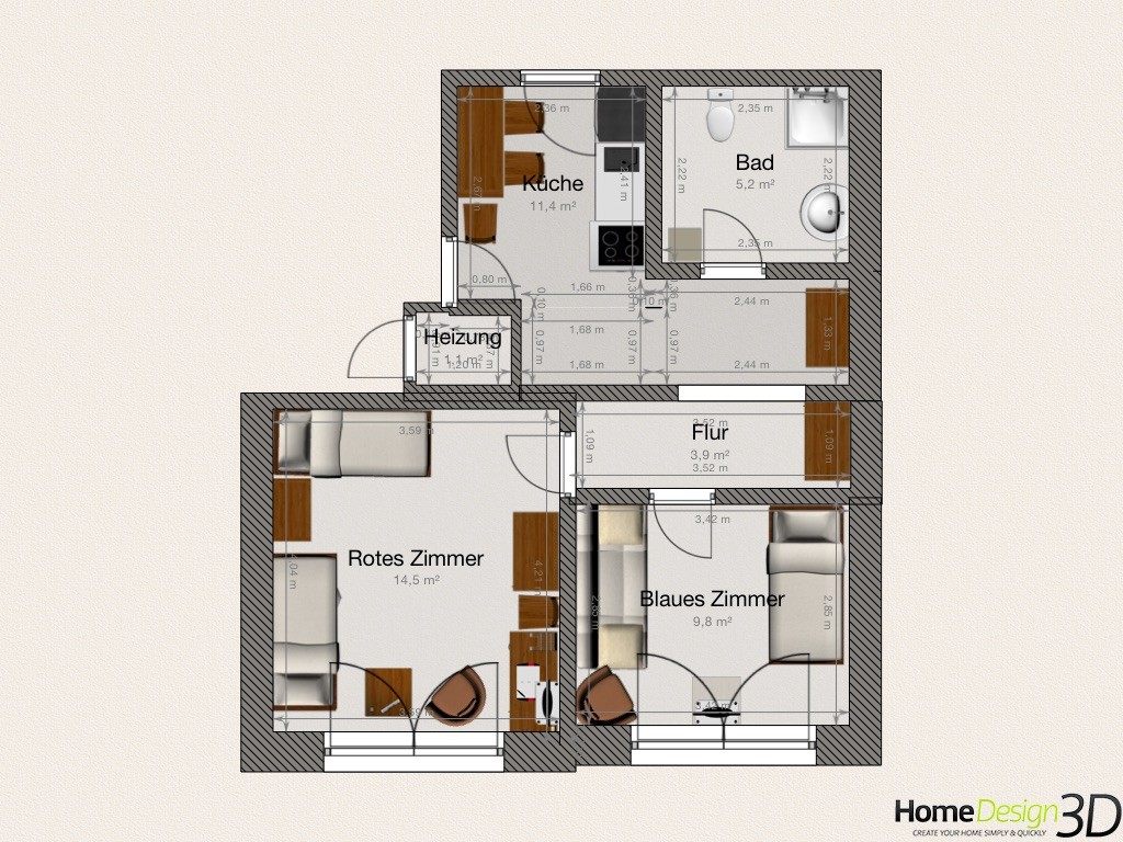 Monteur-Zimmer - Düsseldorf - Monteurwohnung Schneeloch