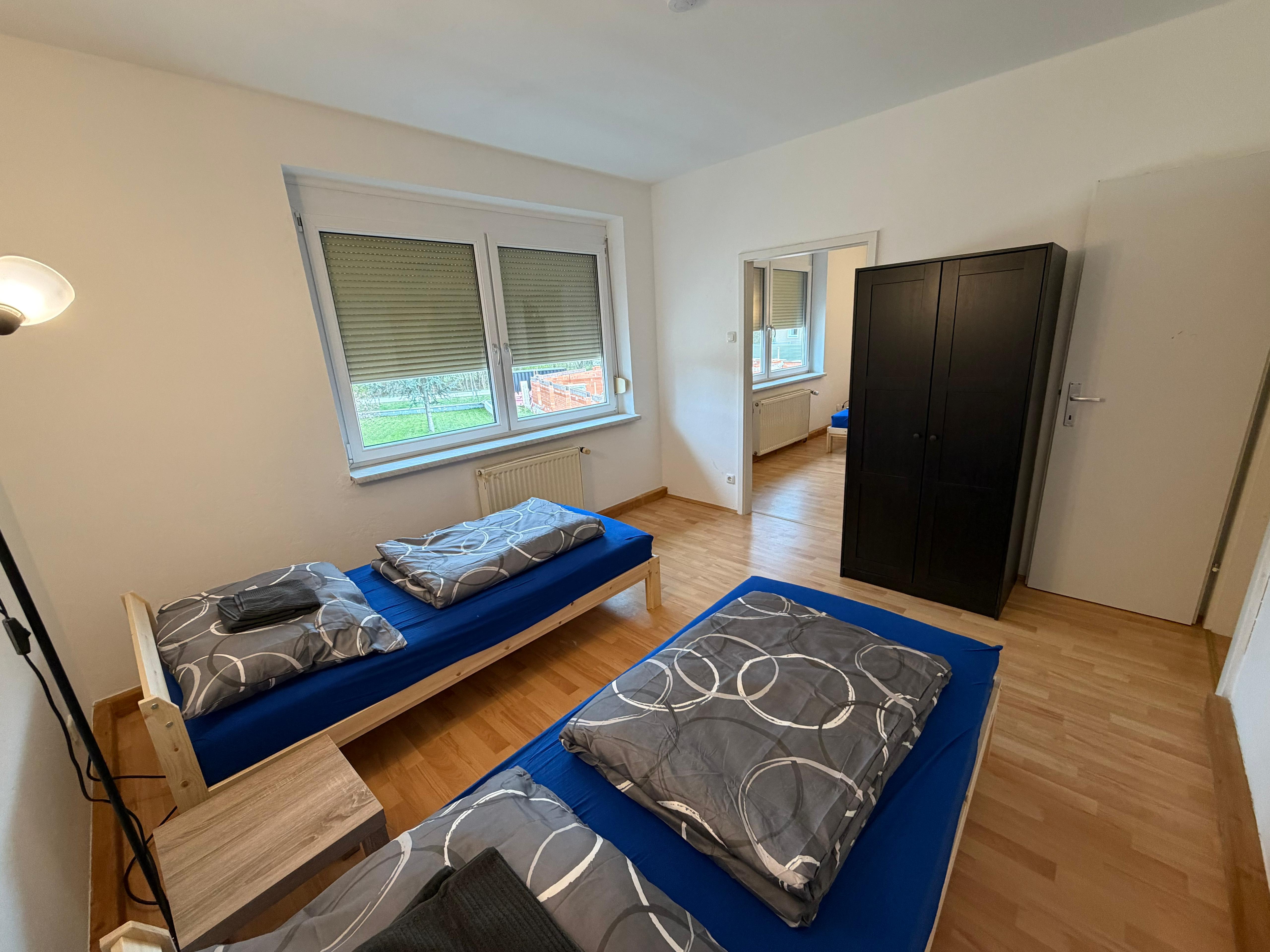 MonteurZimmer: Schlafzimmer - Monteur-Arbeiter Wohnung in Gewerbe-und Industriegebiet Nähe