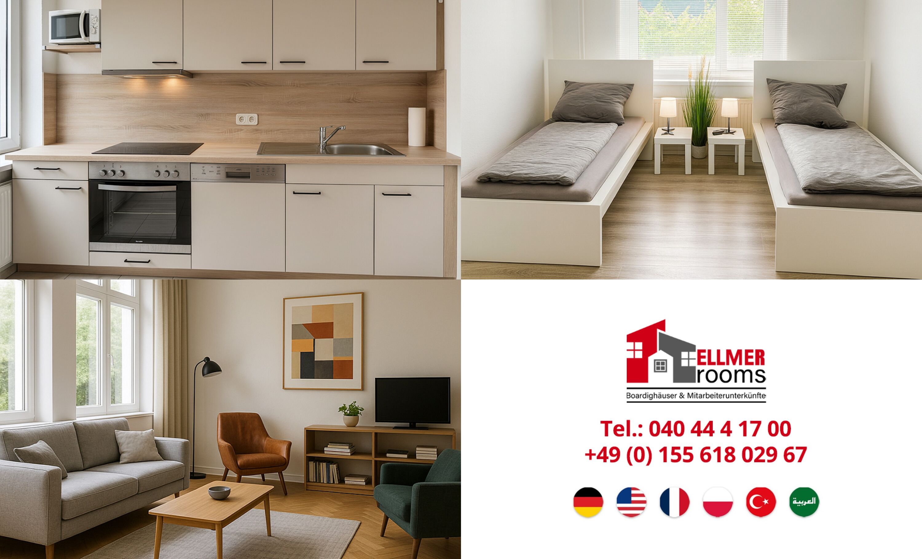 Monteur-Zimmer - Achim (Landkreis Verden) - Top Lage, Top Preis: Mitarbeiterzimmer ab 16 Euro!