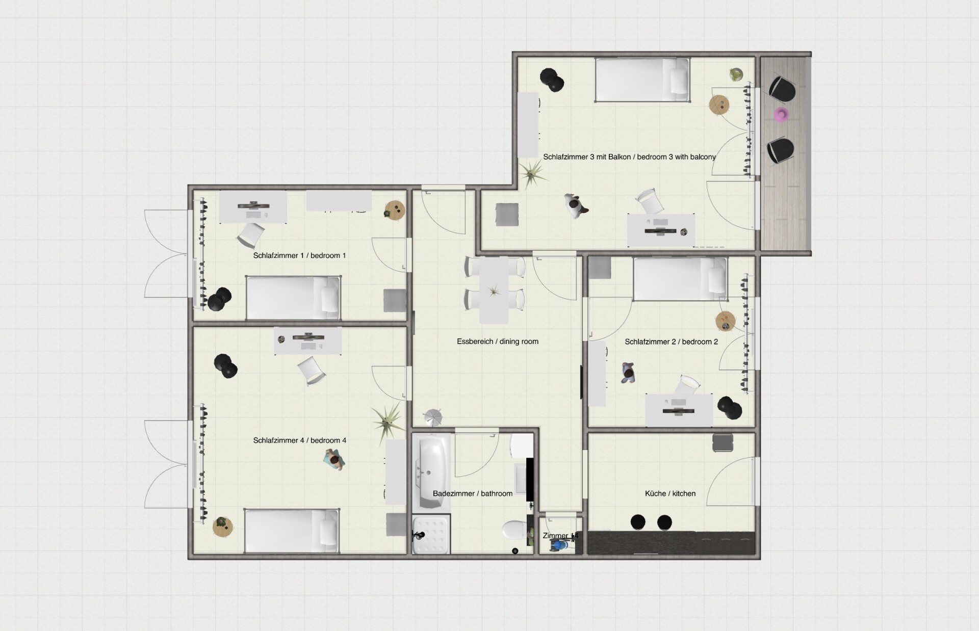 Monteur-Zimmer - Moers - SH Lodges: Komfort für Messebesuch | Montage | Gruppen - 19 Pers.