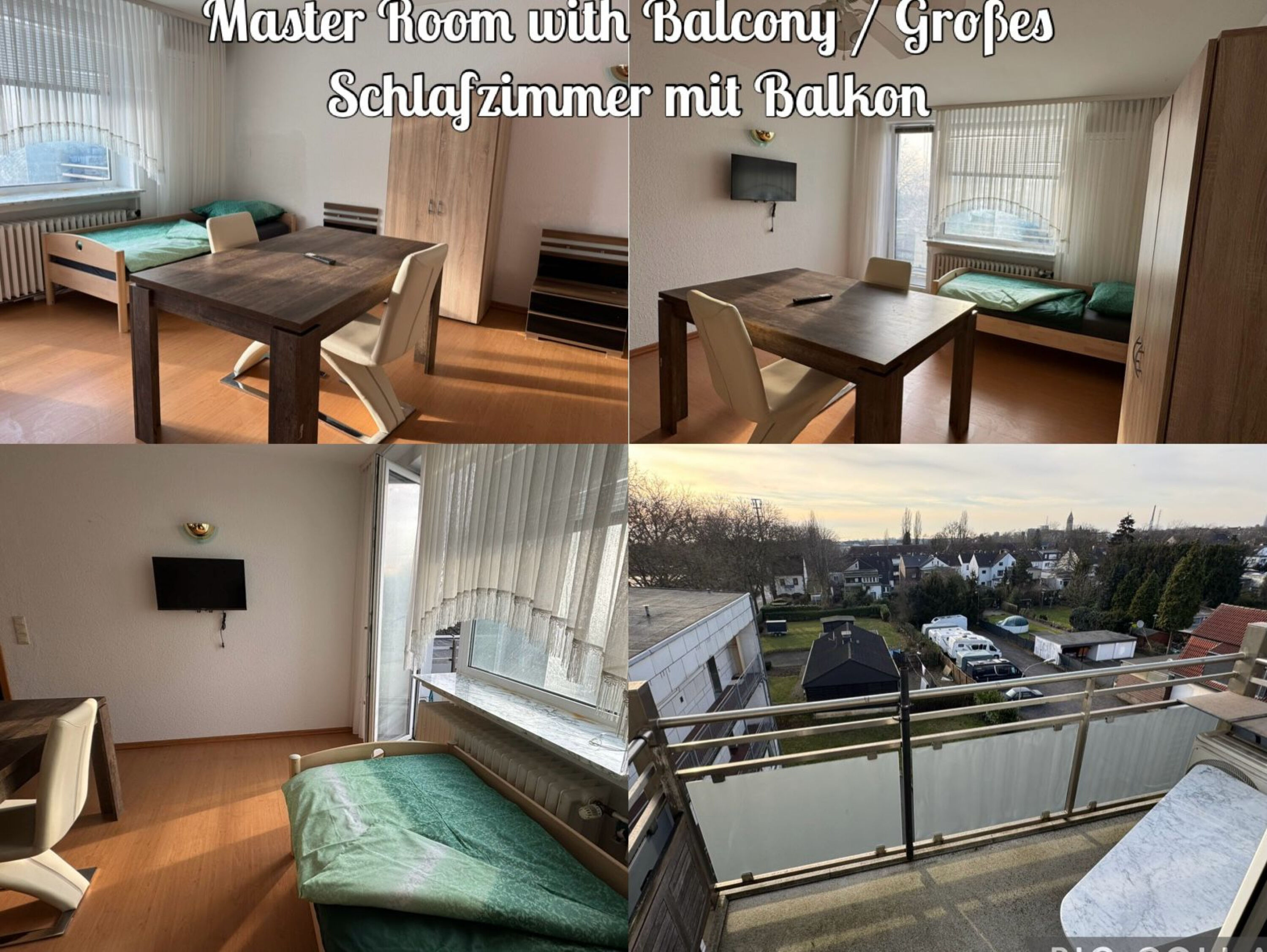 Monteur-Zimmer - Moers - Monteurwohnung an der A59 in Duisburg bei Düsseldorf – WLAN,