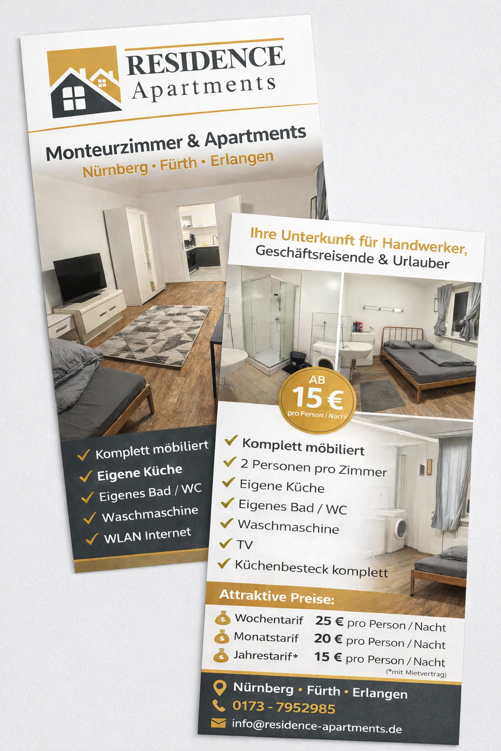 MonteurZimmer: Monteurzimmer Pension & Apartments Nürnberg - Residence-Bayern