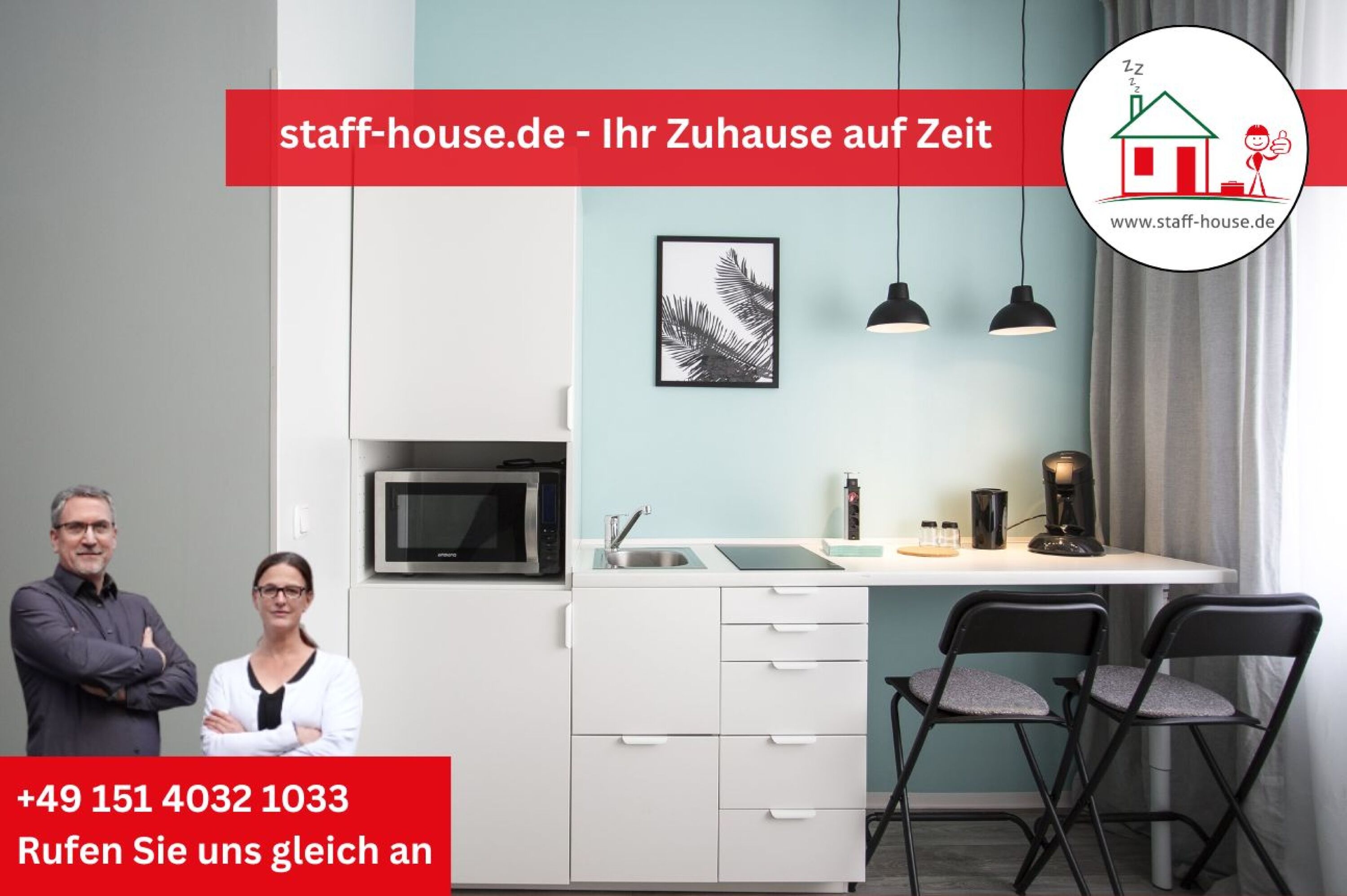 Monteur-Zimmer - Stein bei Nürnberg - 8 Studios mit eigenem Bad, Kitchenette, Waschmaschine, WLan und TV