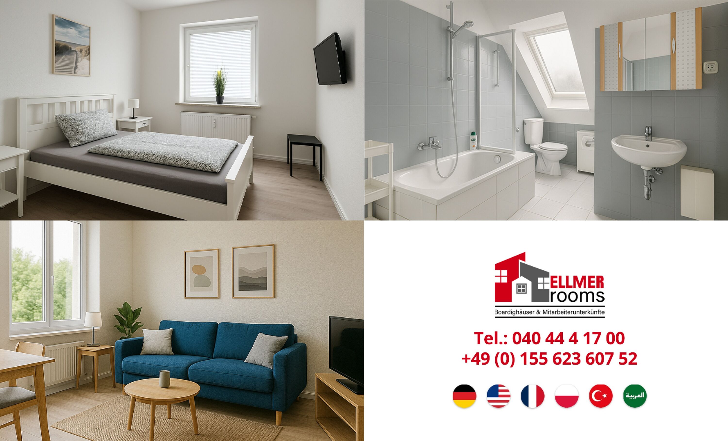 Monteur-Zimmer - Stein bei Nürnberg - Top Lage, Top Preis: Mitarbeiterzimmer ab 16 Euro!