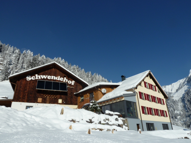 MonteurZimmer: Aussenansicht Ferienhaus Schwendehof - Fewo 1