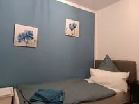 Monteur-Zimmer - Düsseldorf - * Blue Design - Ruhig - Arbeitsplatz - Balkon *