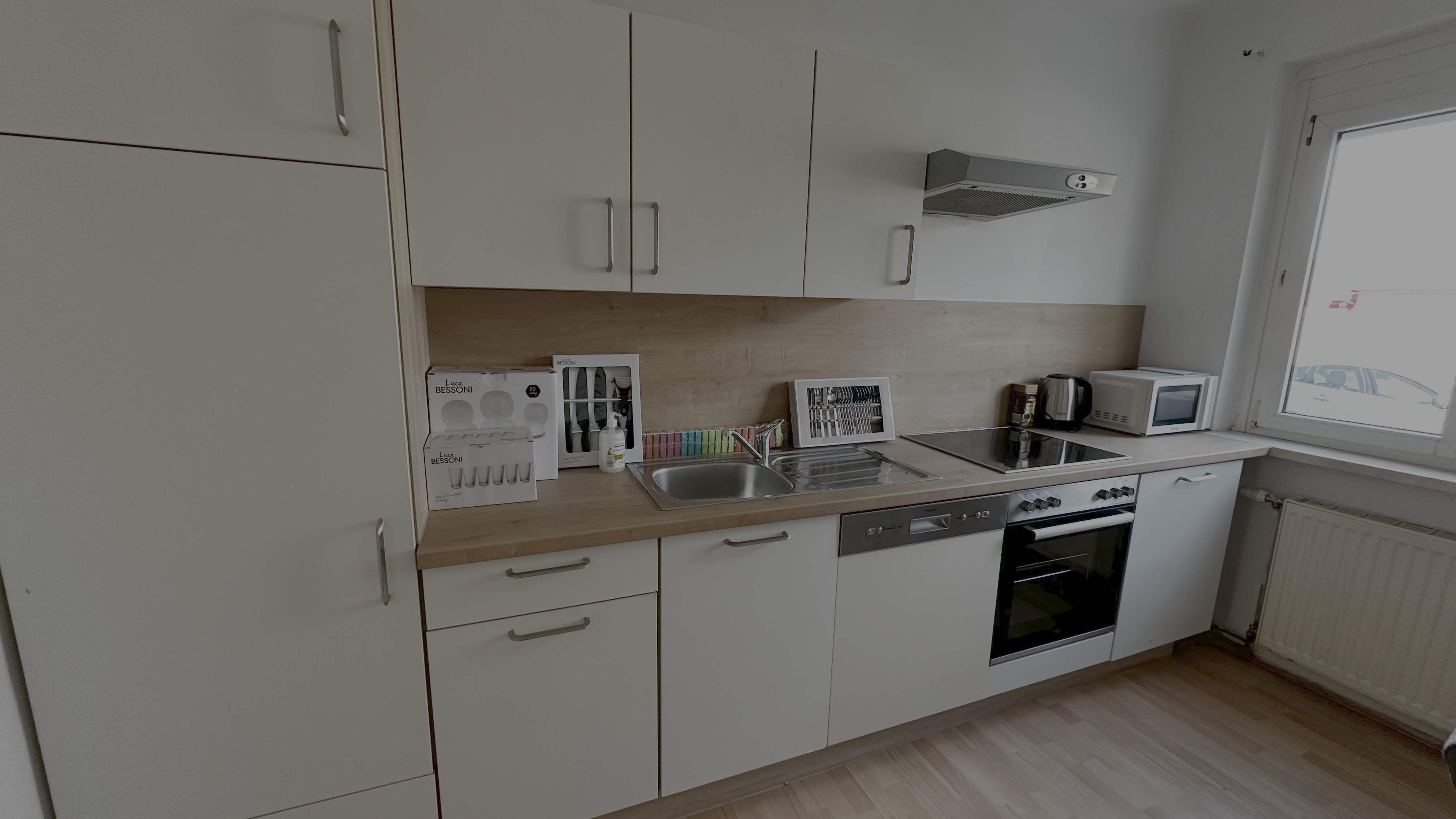 MonteurZimmer: Küche - Monteur-Arbeiter Wohnung in Gewerbe-und Industriegebiet Nähe