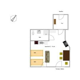 Monteur-Zimmer - Preis pro Nacht - Hamm (Hamm, Stadt) - Apartmenthaus am Uniklinkum & Ferienhaus Münster
