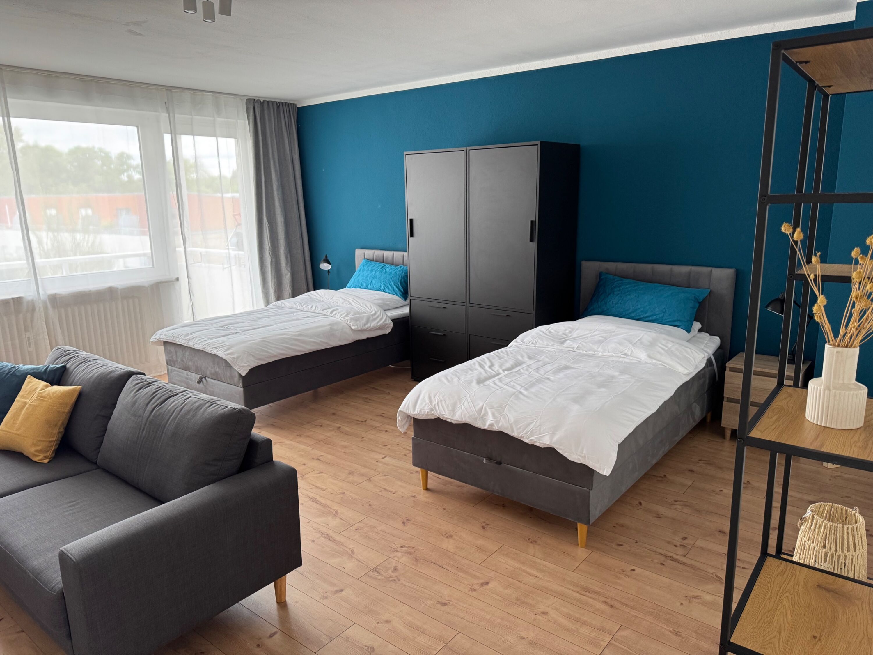 Monteur-Zimmer - Jülich - ProStays Apartment mit 4 Einzelbetten