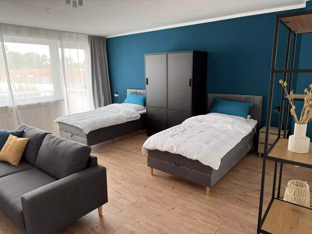 MonteurZimmer: ProStays Apartment – 2 Schlafzimmer, 4 Betten & Küche