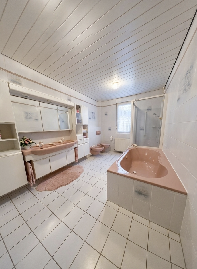 MonteurZimmer: Bad - Ferienwohnung Tante Mimi - Haus Frida
